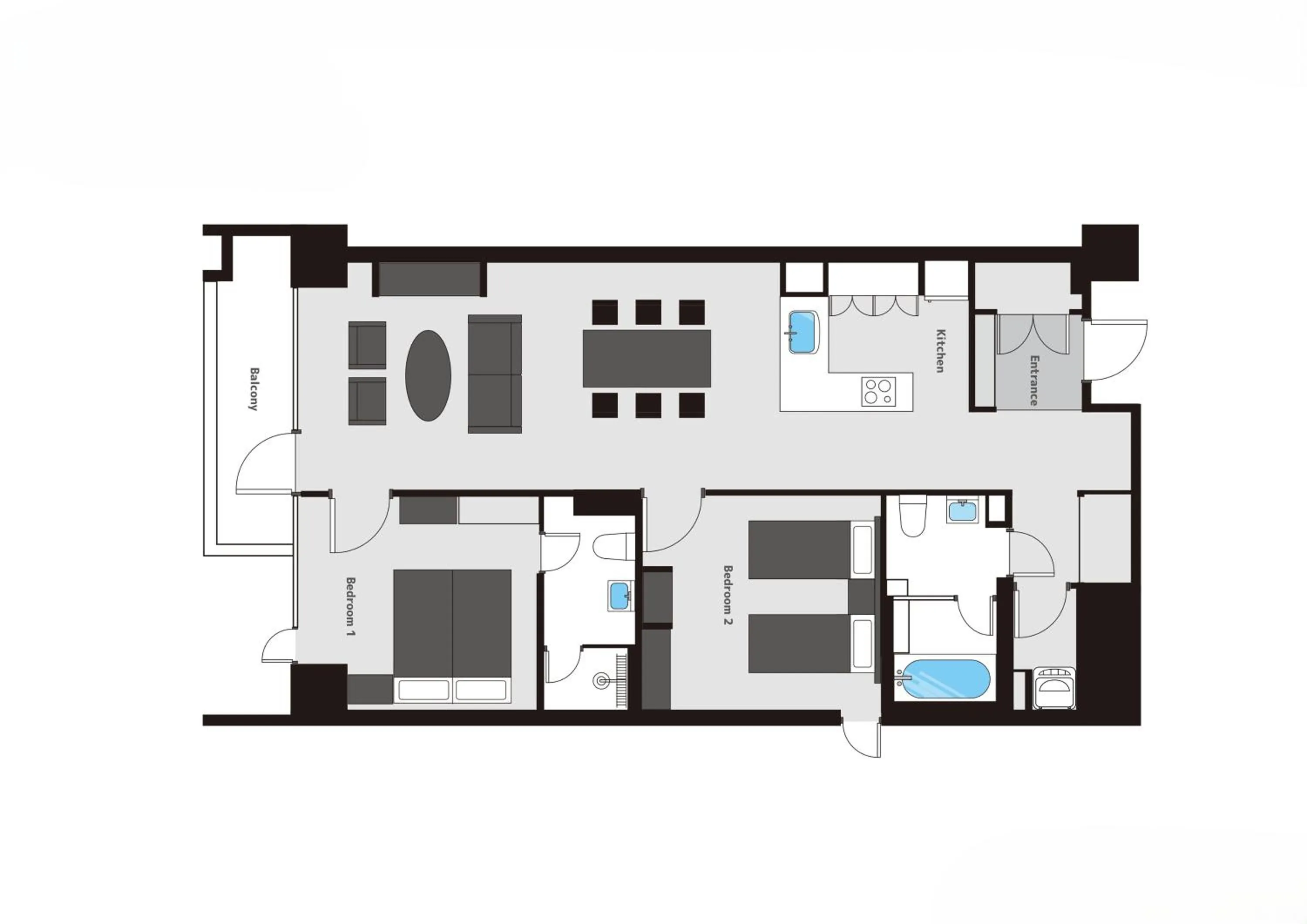 Floor plan in Niseko Landmark View
