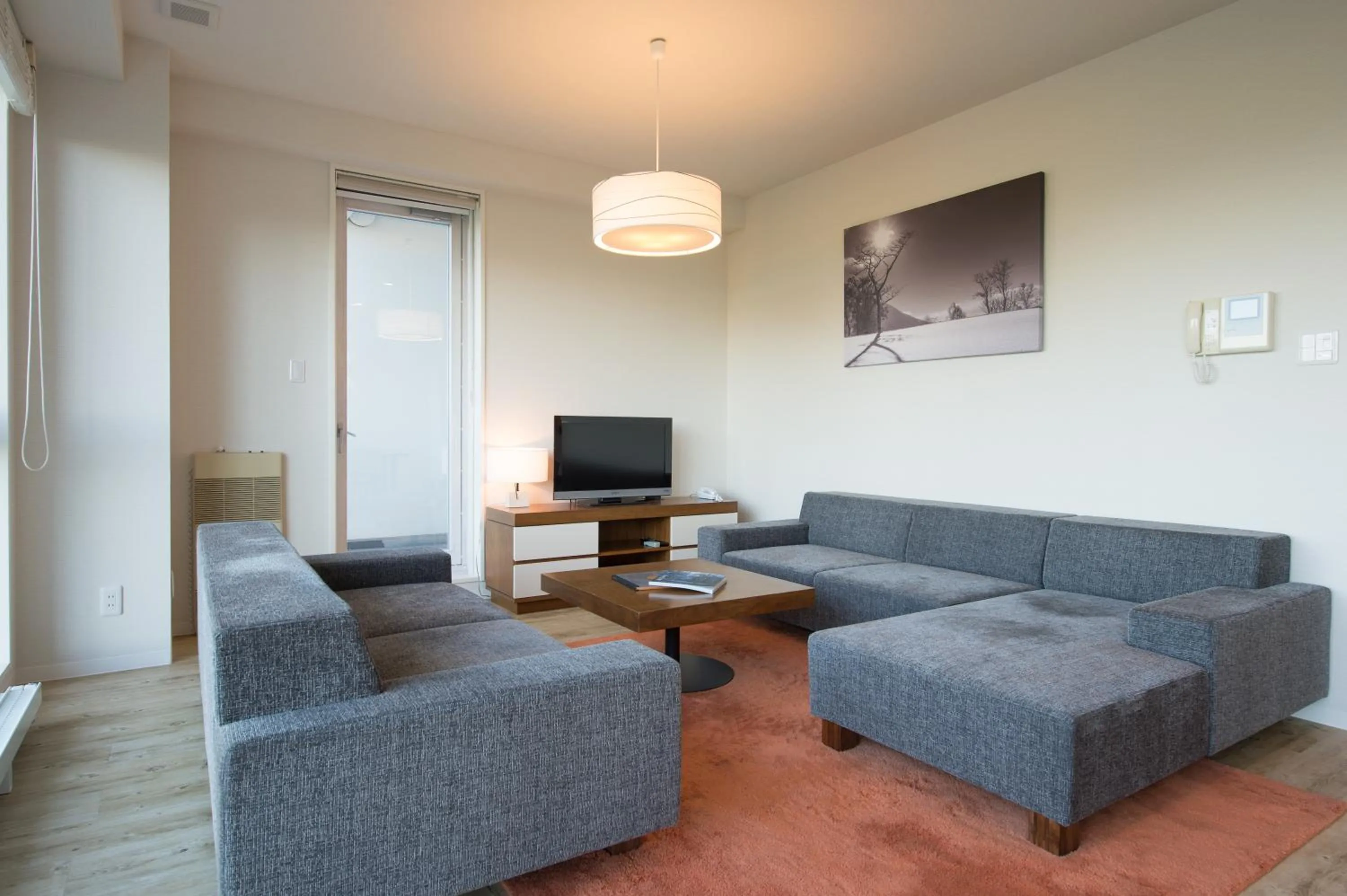 Living room in Niseko Landmark View