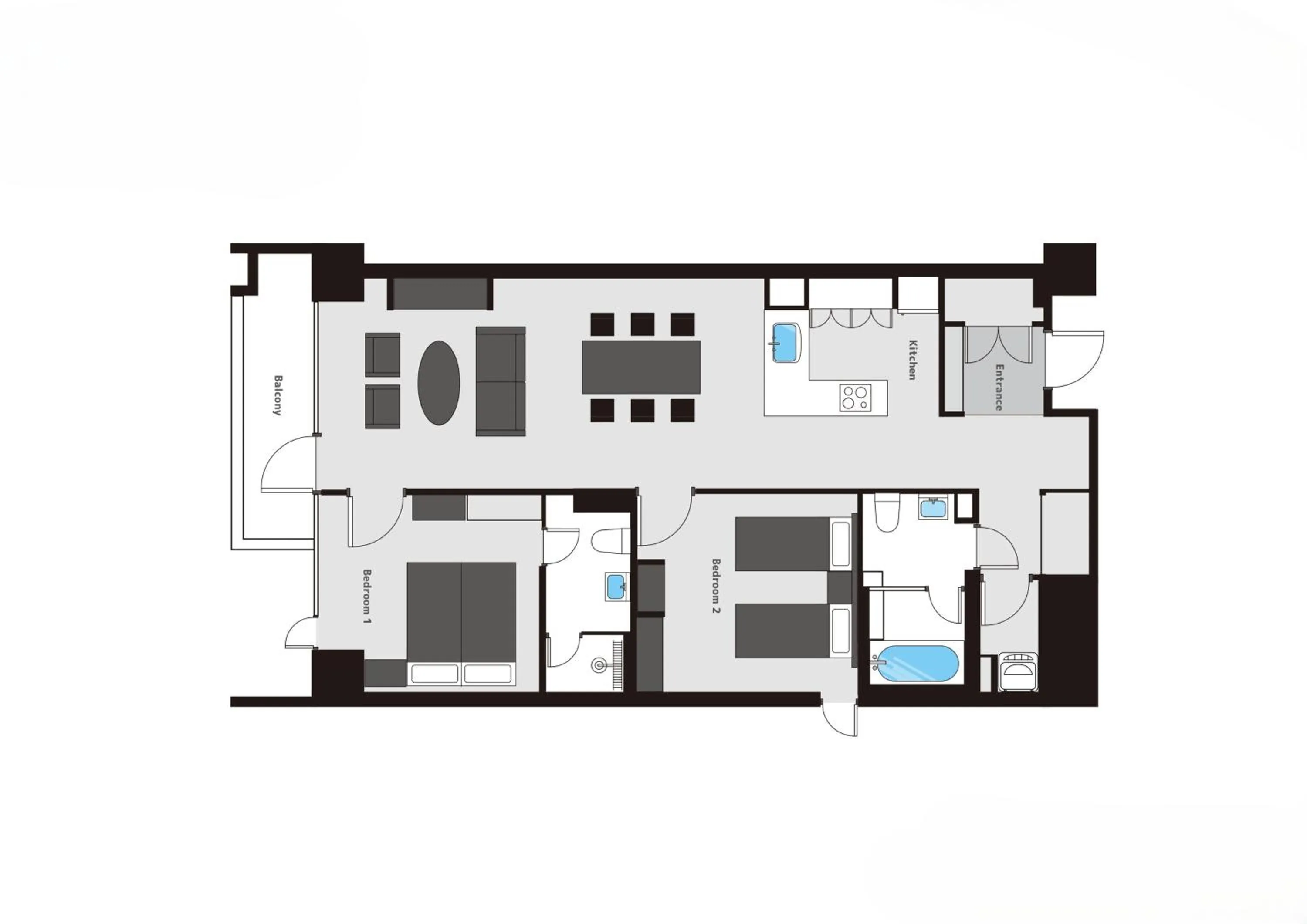 Floor plan in Niseko Landmark View