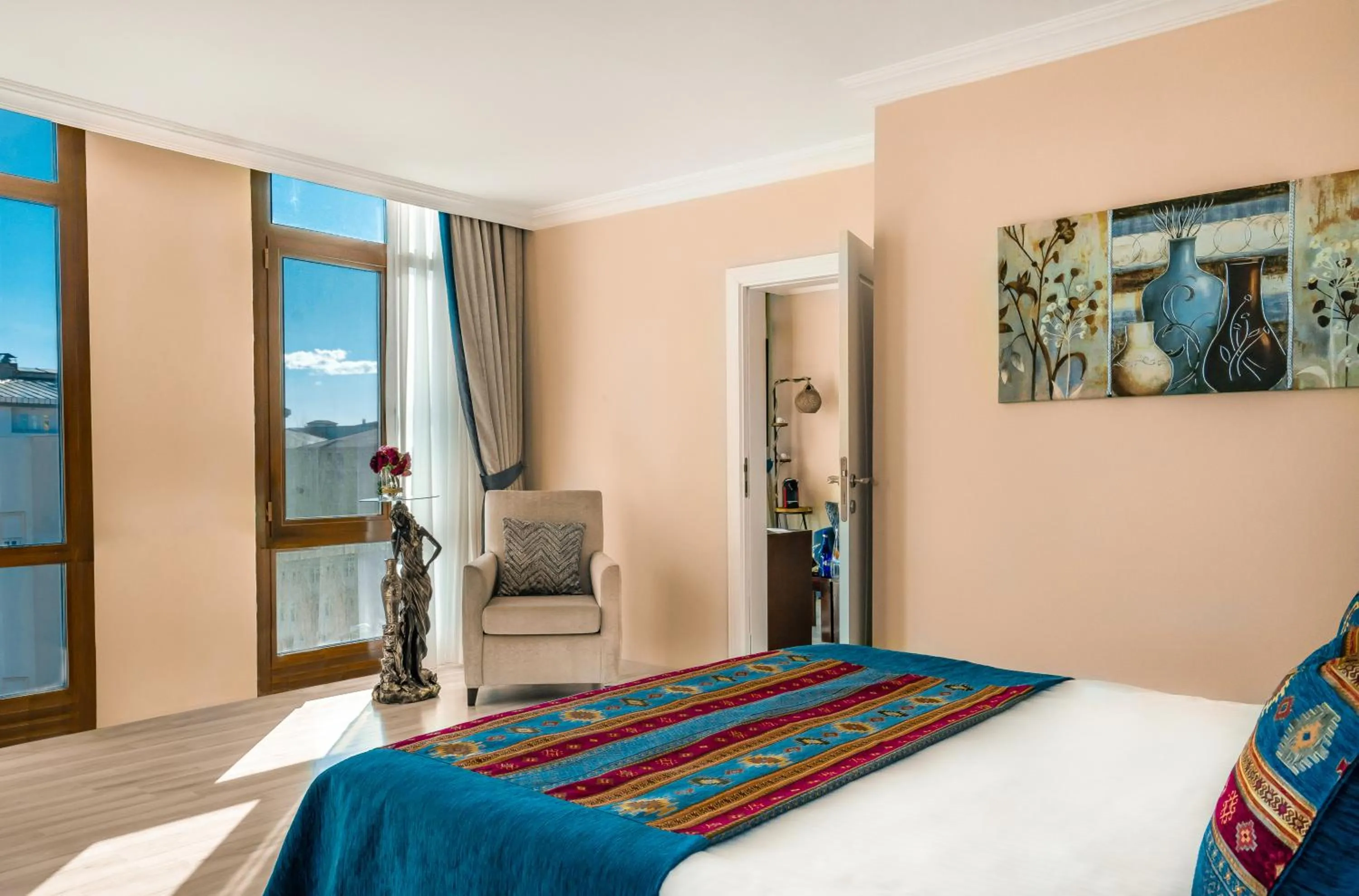 Bed in GRAND ANİ HOTEL