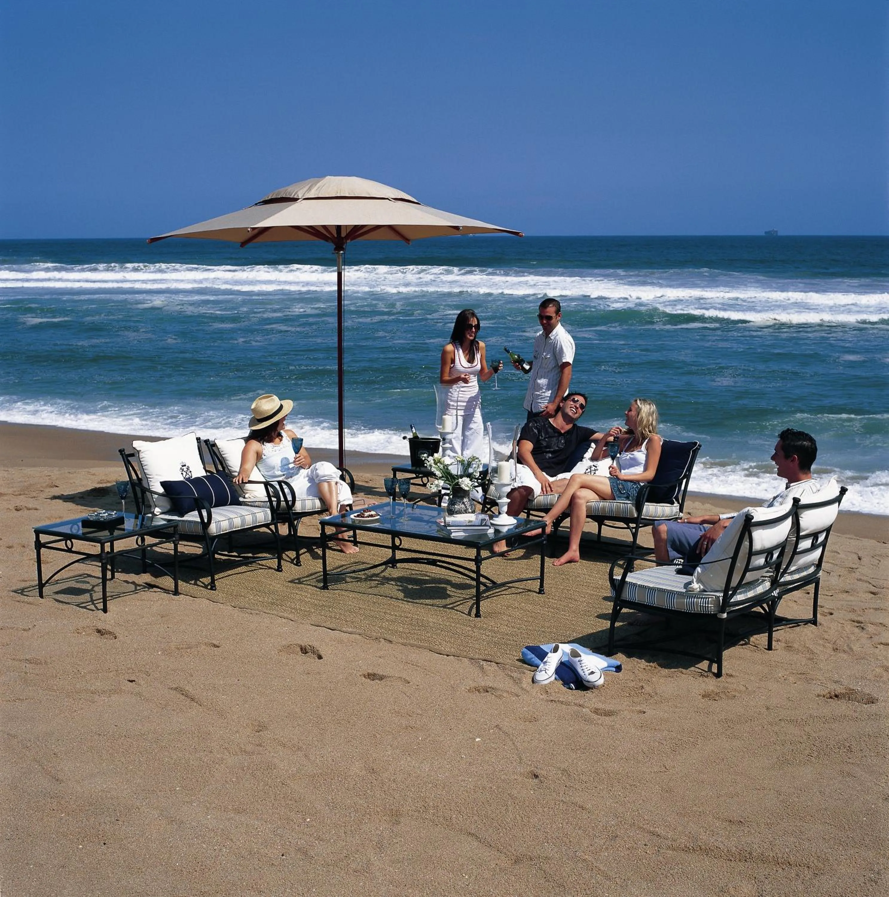 People in Bentley on the Beach