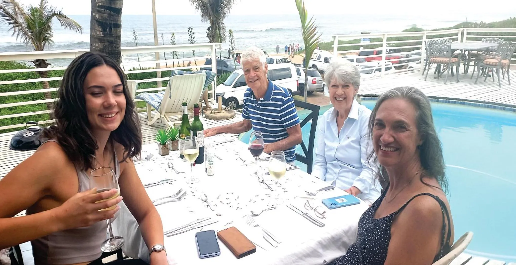 Guests in Bentley on the Beach