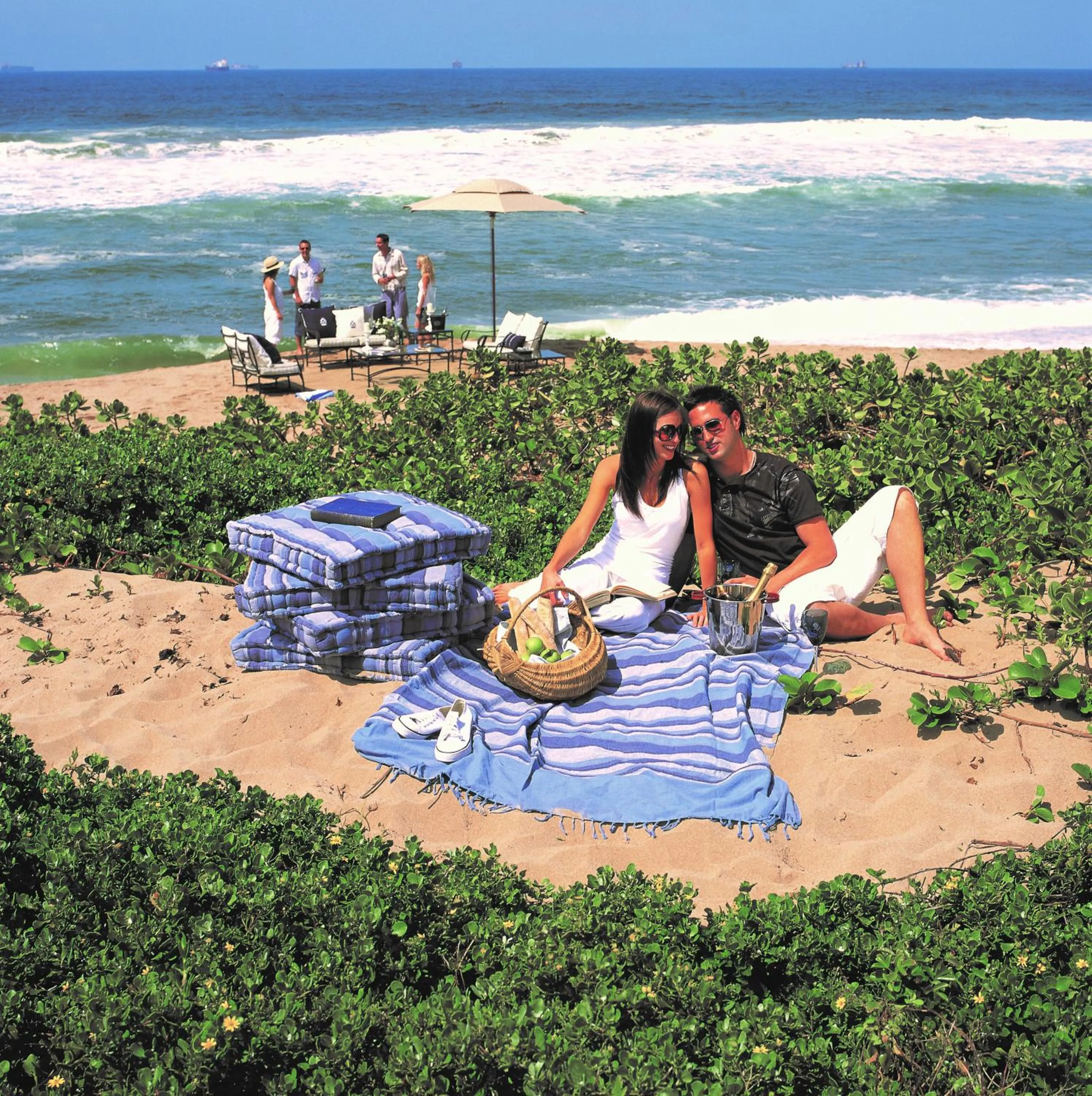People in Bentley on the Beach