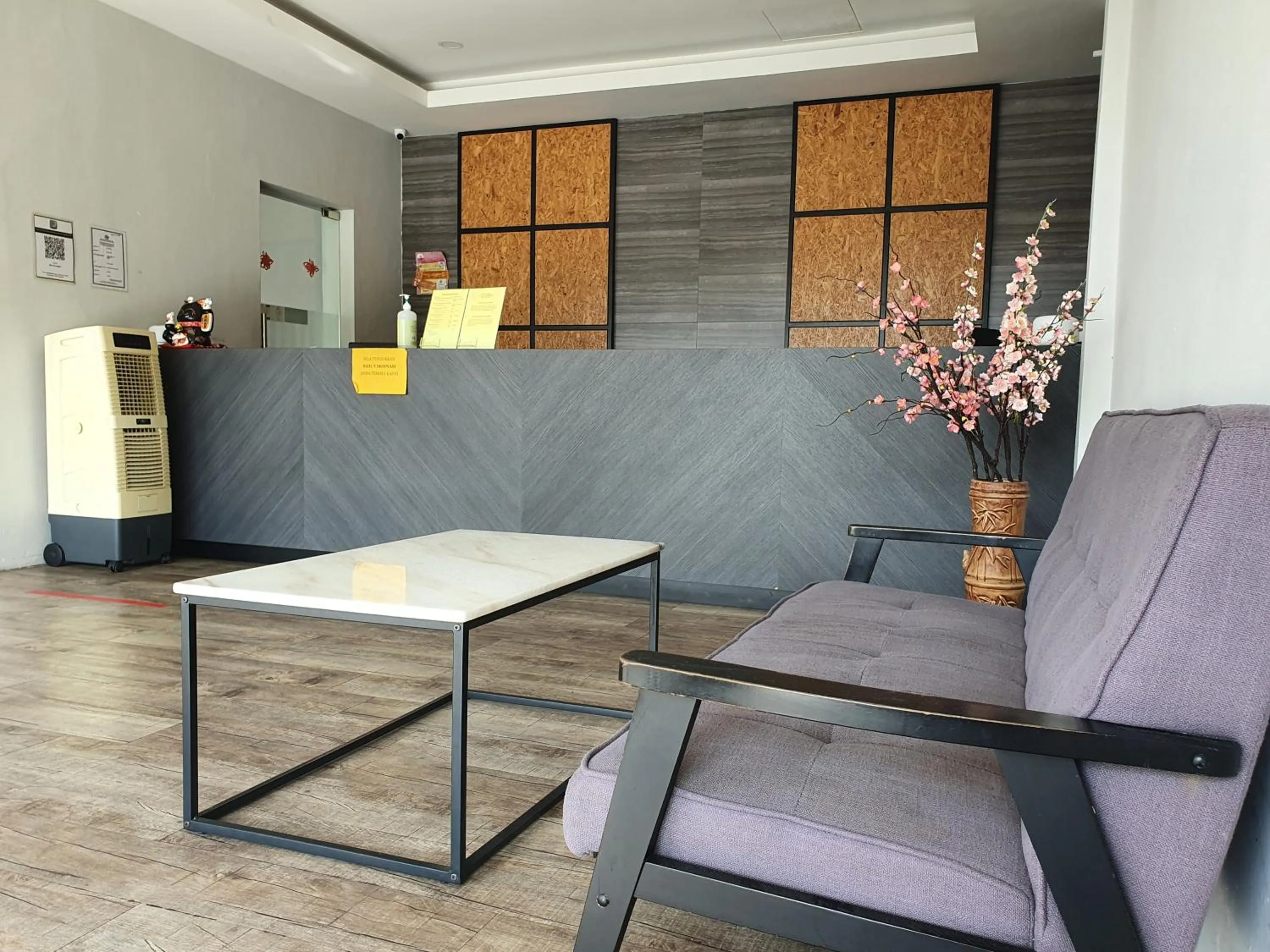 Seating area in See Foo Hotel