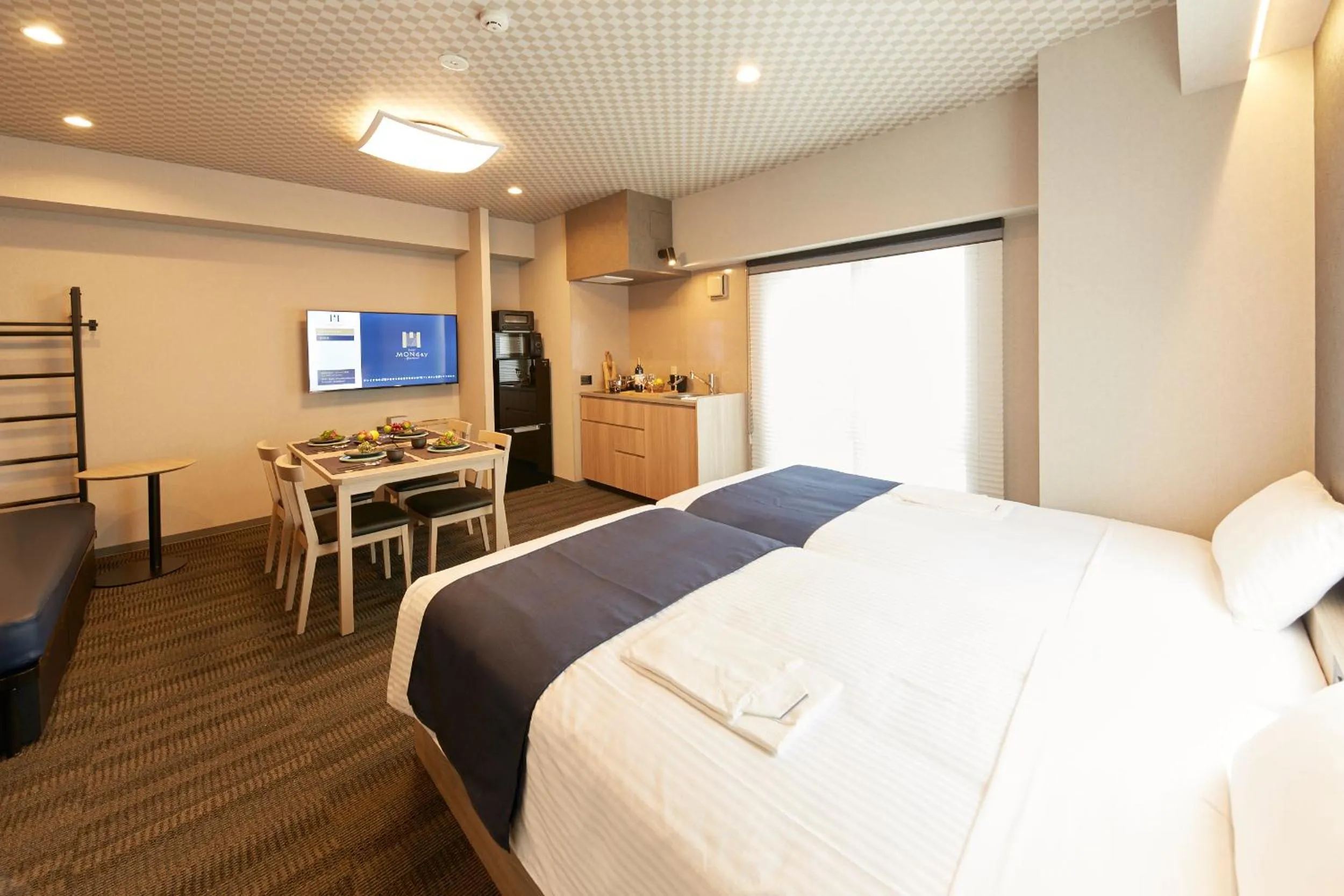 Bed in MONday Apart Premium UENO OKACHIMACHI