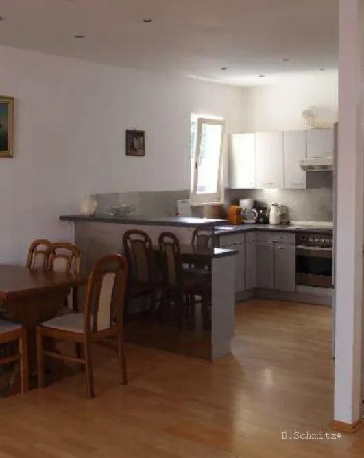 Kitchen or kitchenette in Hotel am Friedrichsbad