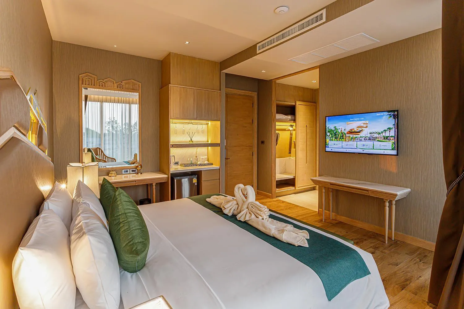 Bed in W1Bangkoknoi Hotel