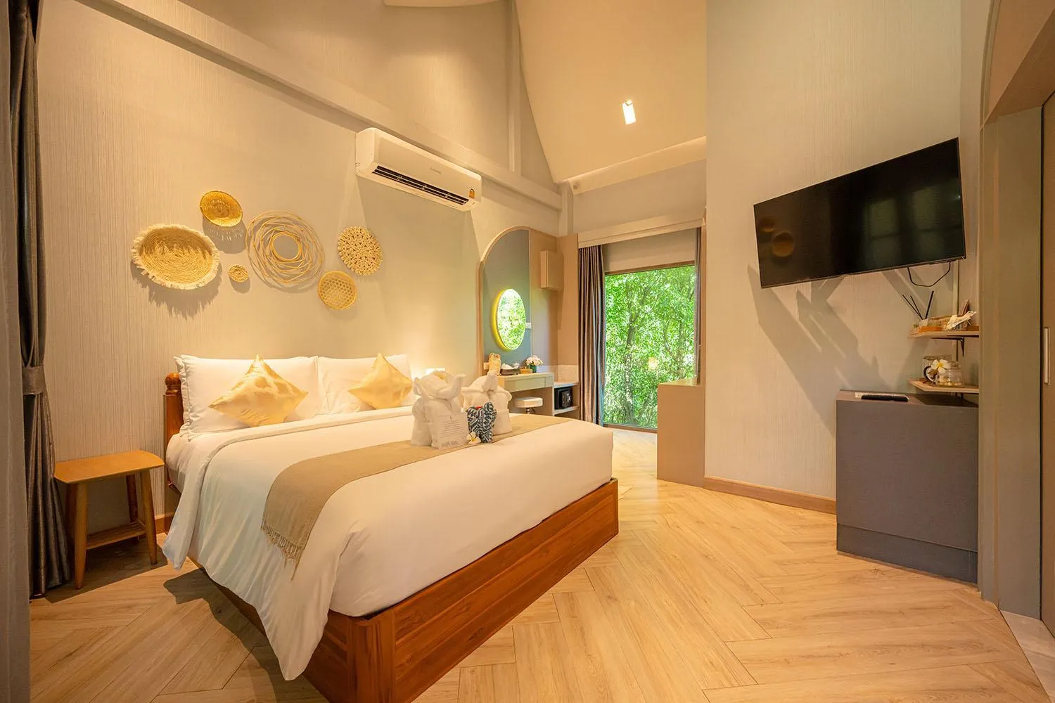 Bed in W1Bangkoknoi Hotel