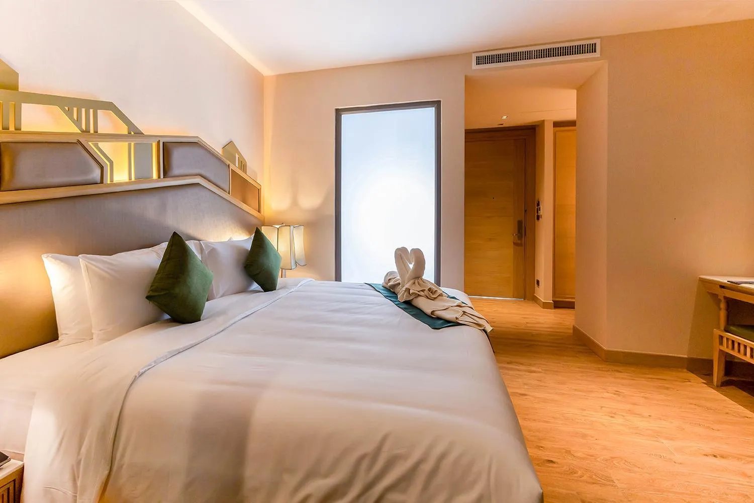 Bed in W1Bangkoknoi Hotel