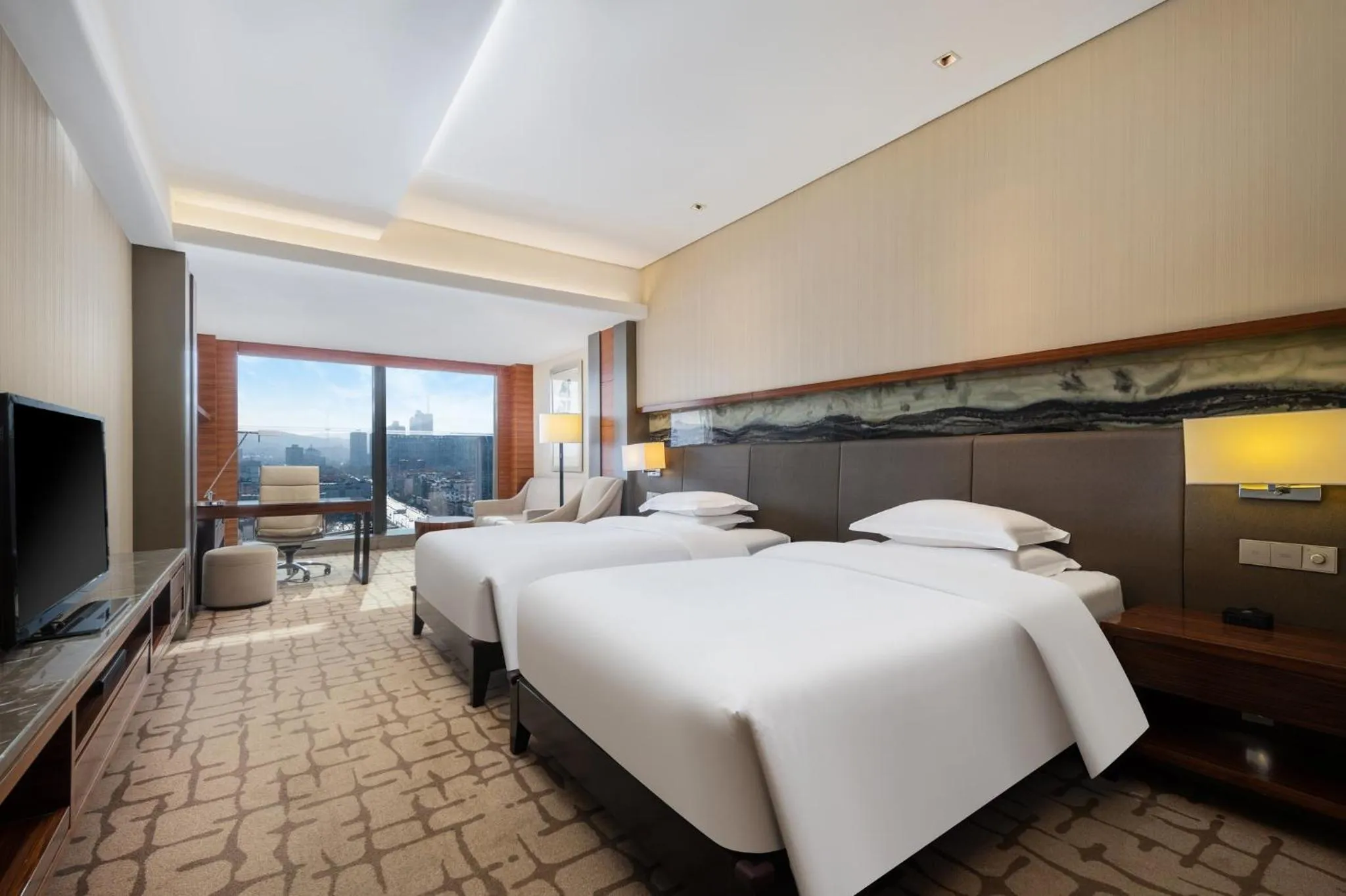 Photo of the whole room, Bed in Intercontinental Jinan City Center by IHG
