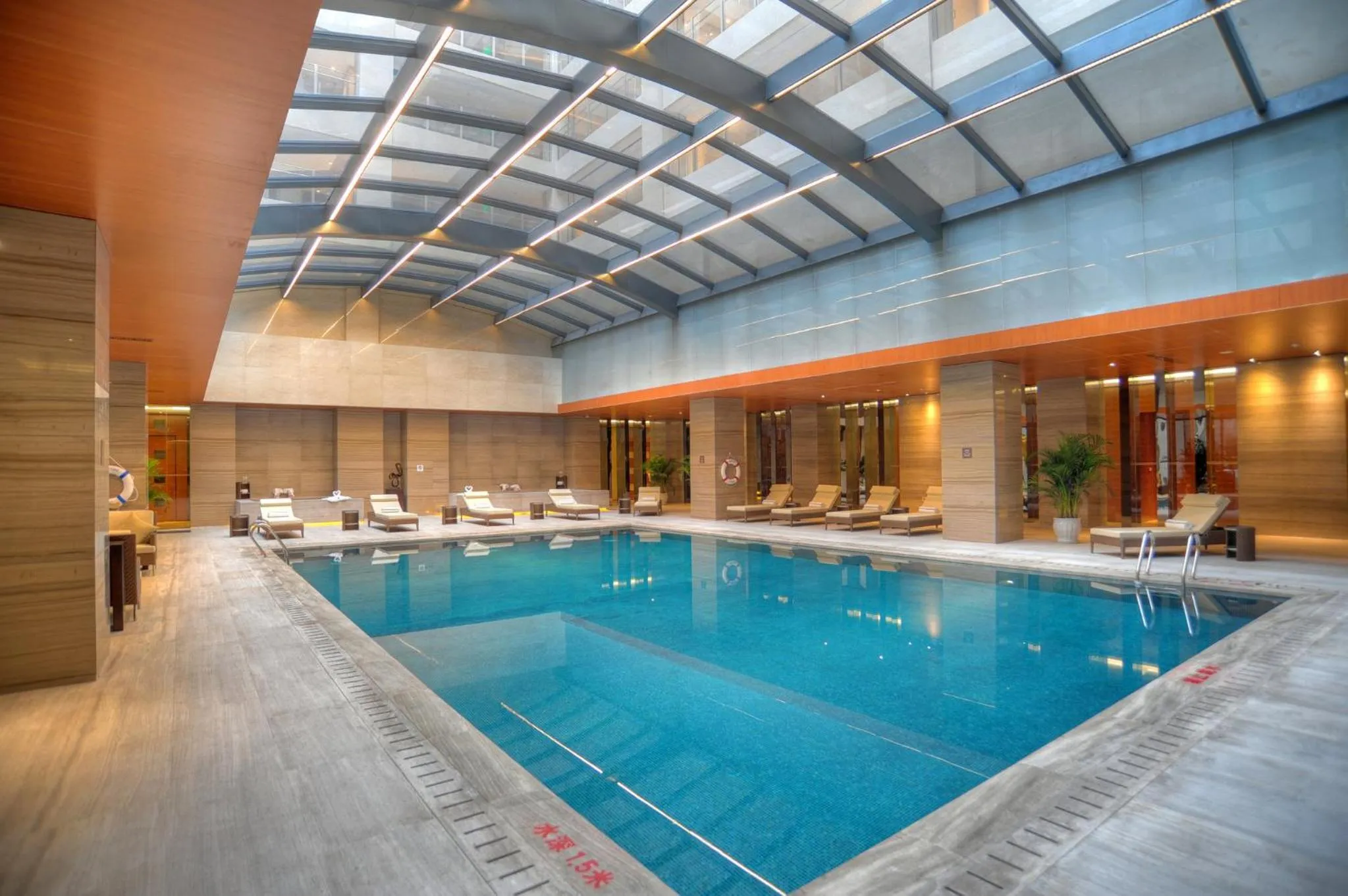 Swimming pool in Intercontinental Jinan City Center by IHG