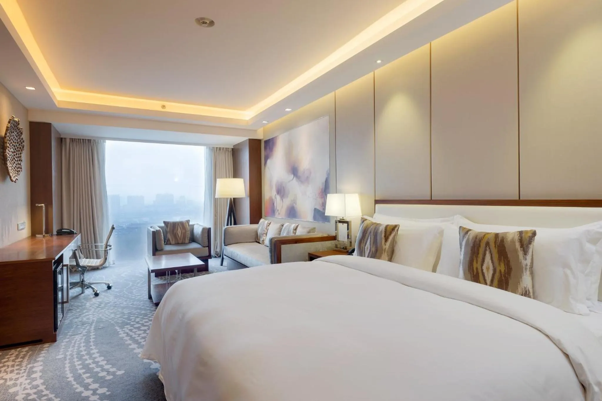 Photo of the whole room, Bed in Intercontinental Jinan City Center by IHG