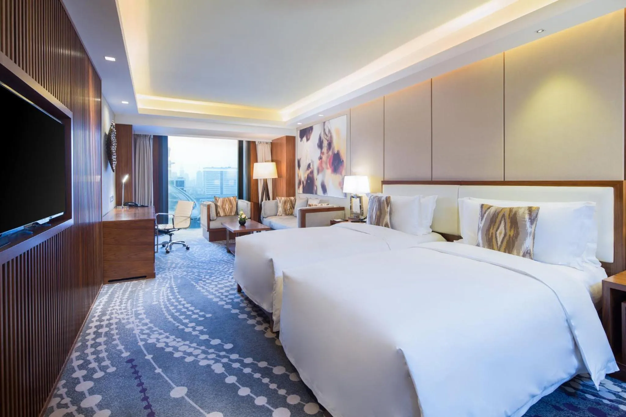 Photo of the whole room, Bed in Intercontinental Jinan City Center by IHG