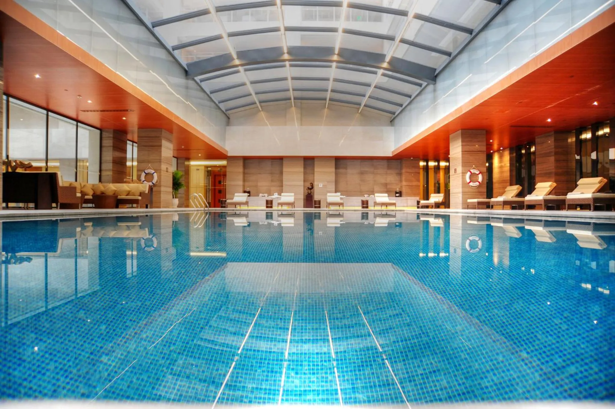 Swimming pool in Intercontinental Jinan City Center by IHG