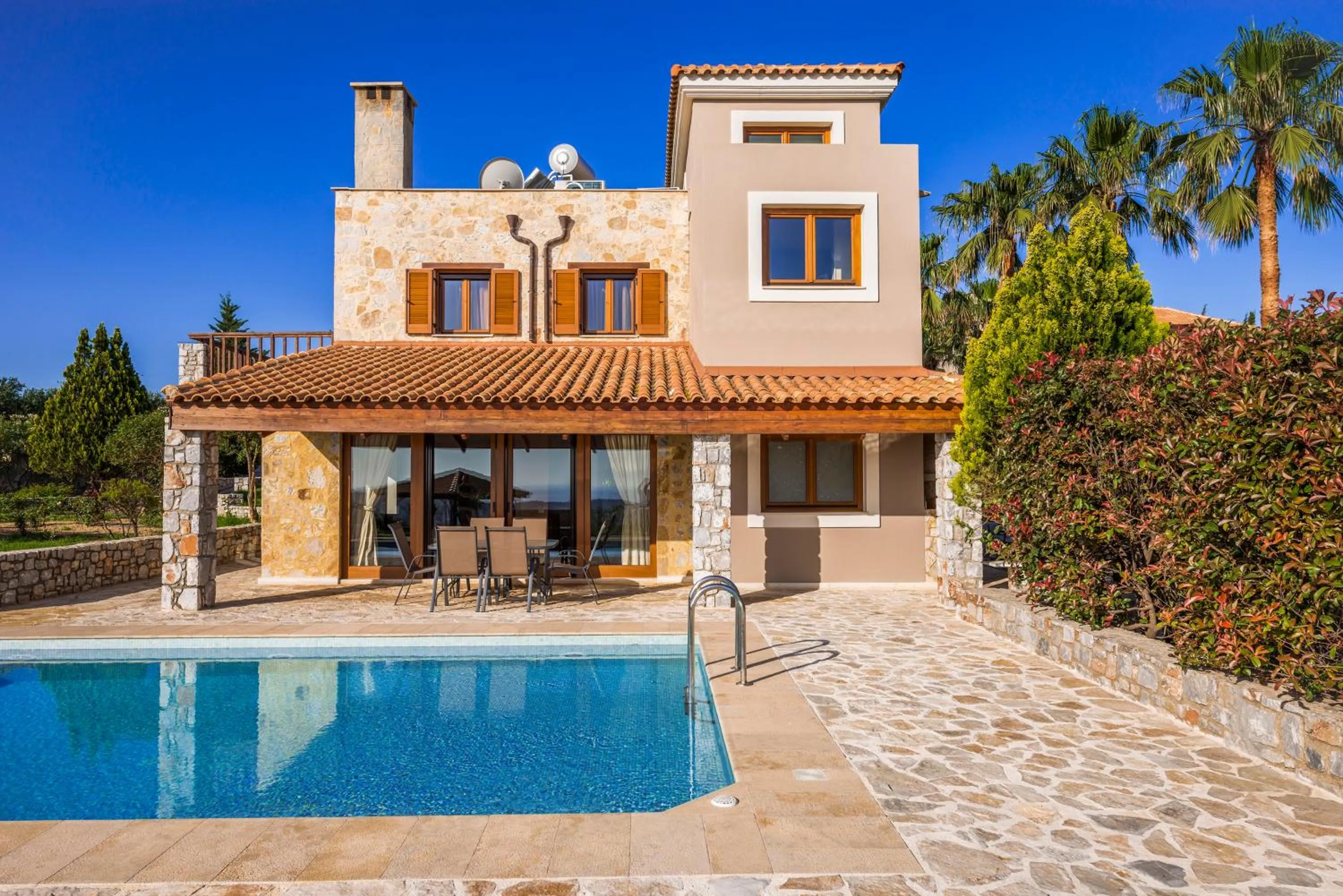 Facade/entrance in Athina Luxury Villas