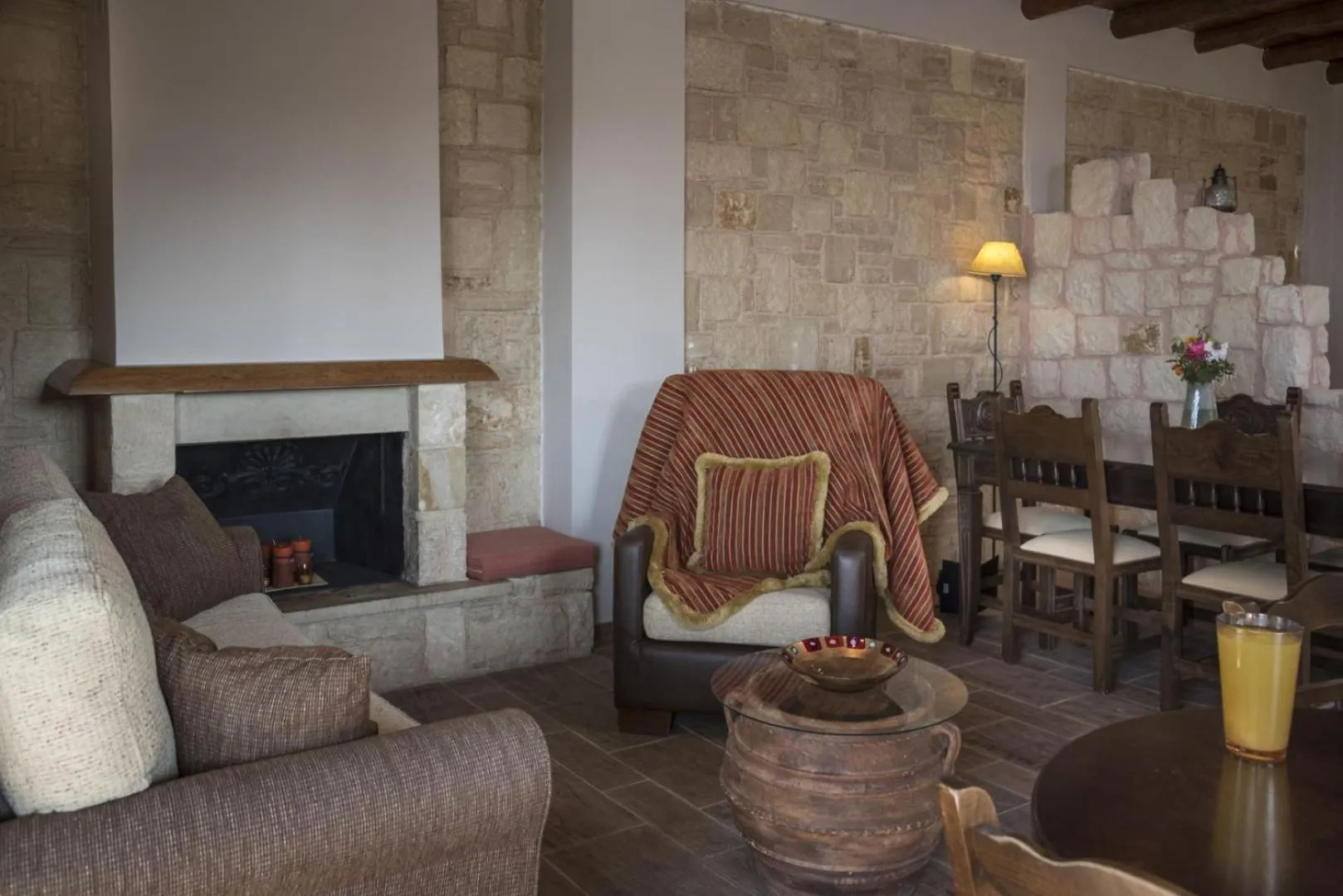 Living room in Athina Luxury Villas