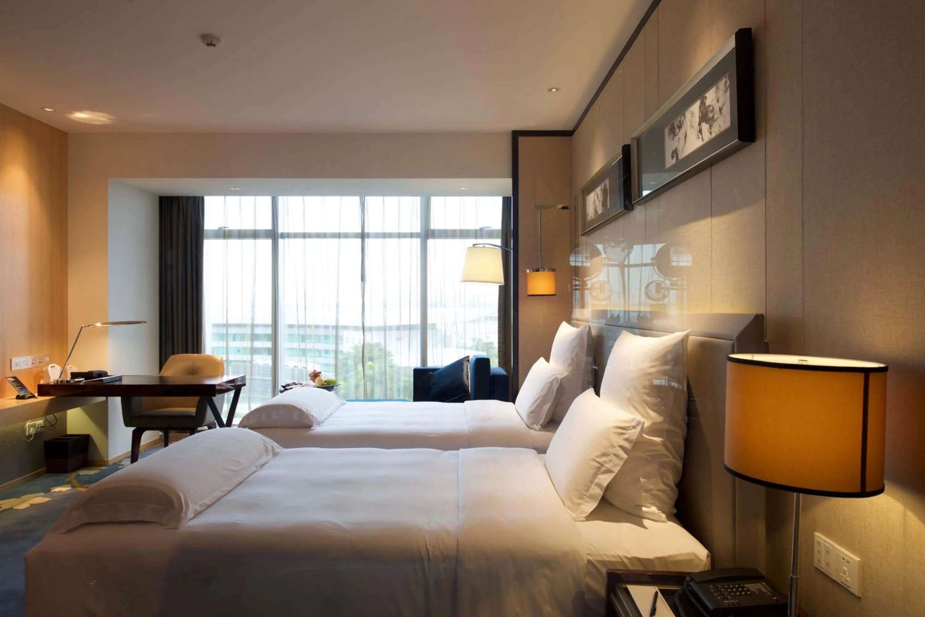 Photo of the whole room, Bed in Pullman Guangzhou Baiyun Airport - Free Shuttle Bus & Official Registration Agency during Canton Fair