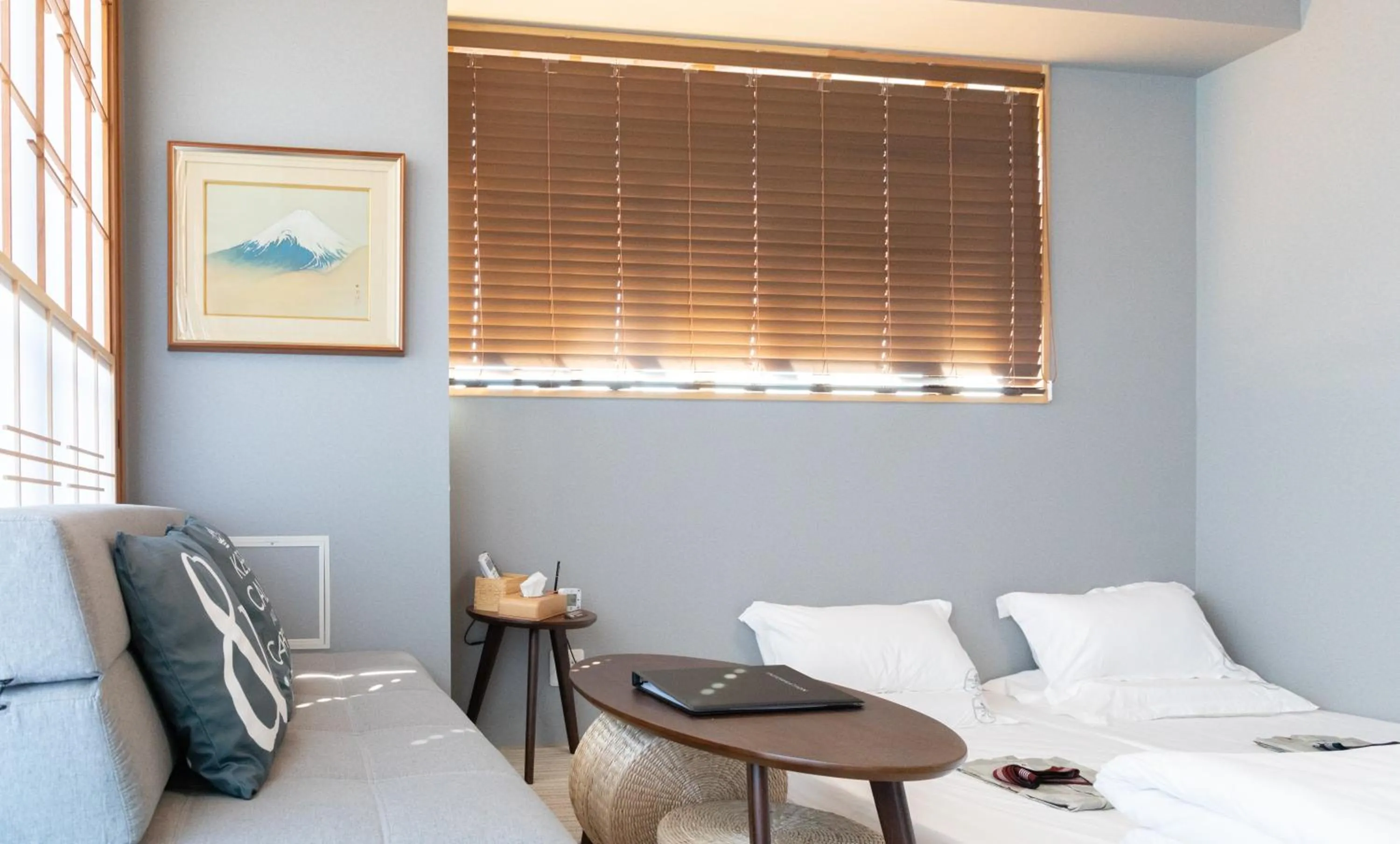 Bed in 灯光旅館 Light hotel