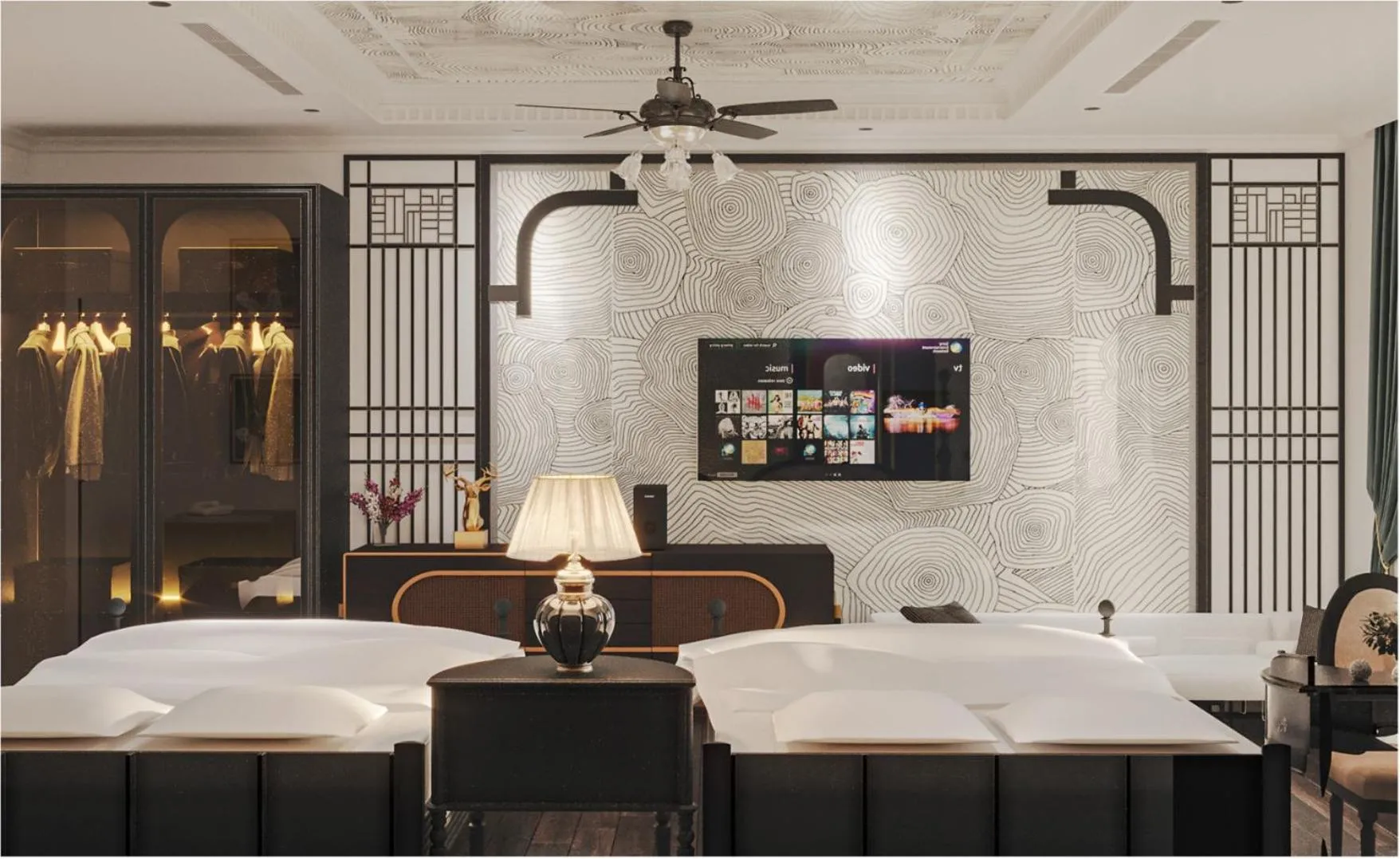 Bed in Halong Lavender Hotel