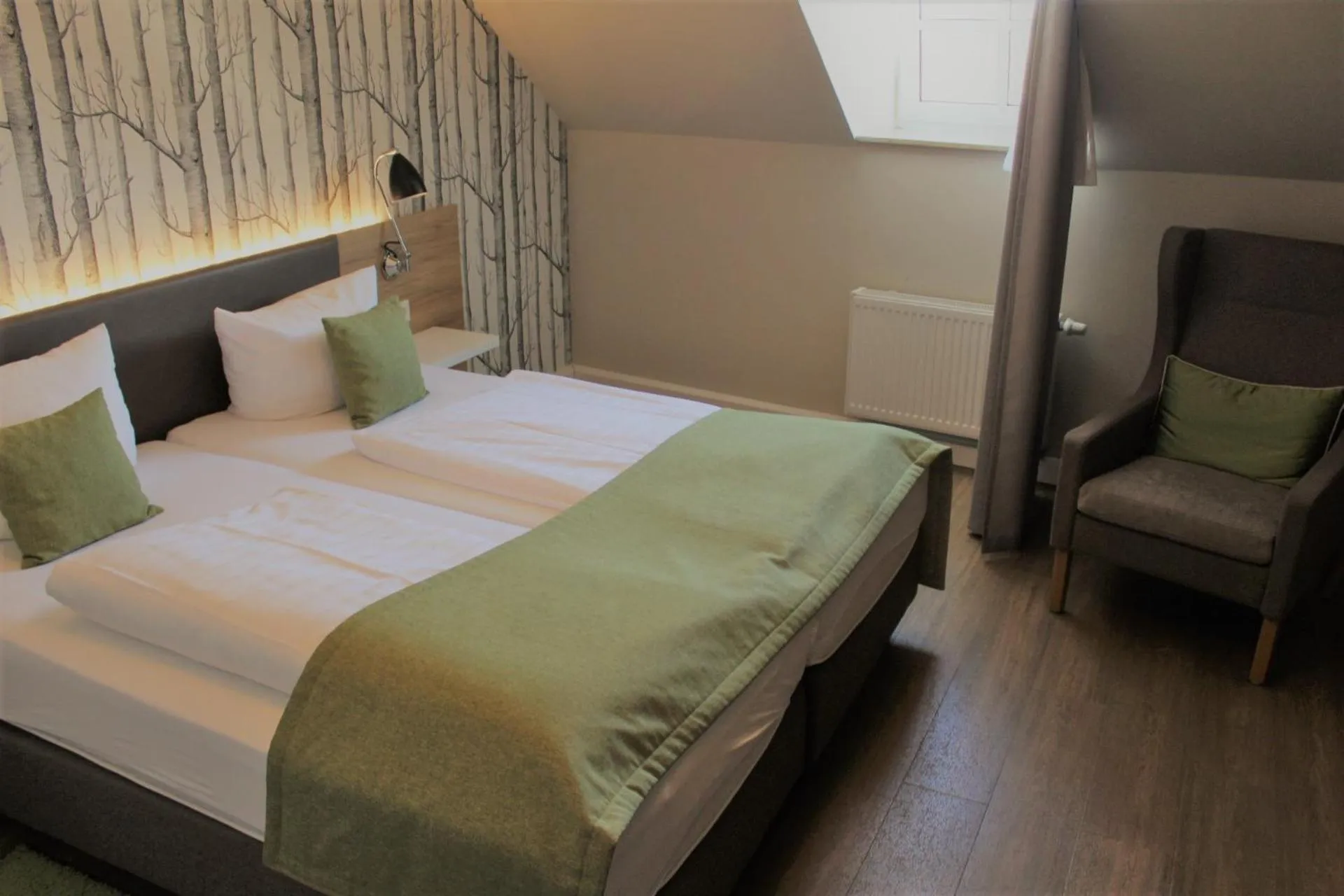 Bedroom, Bed in Hotel Eifelbräu