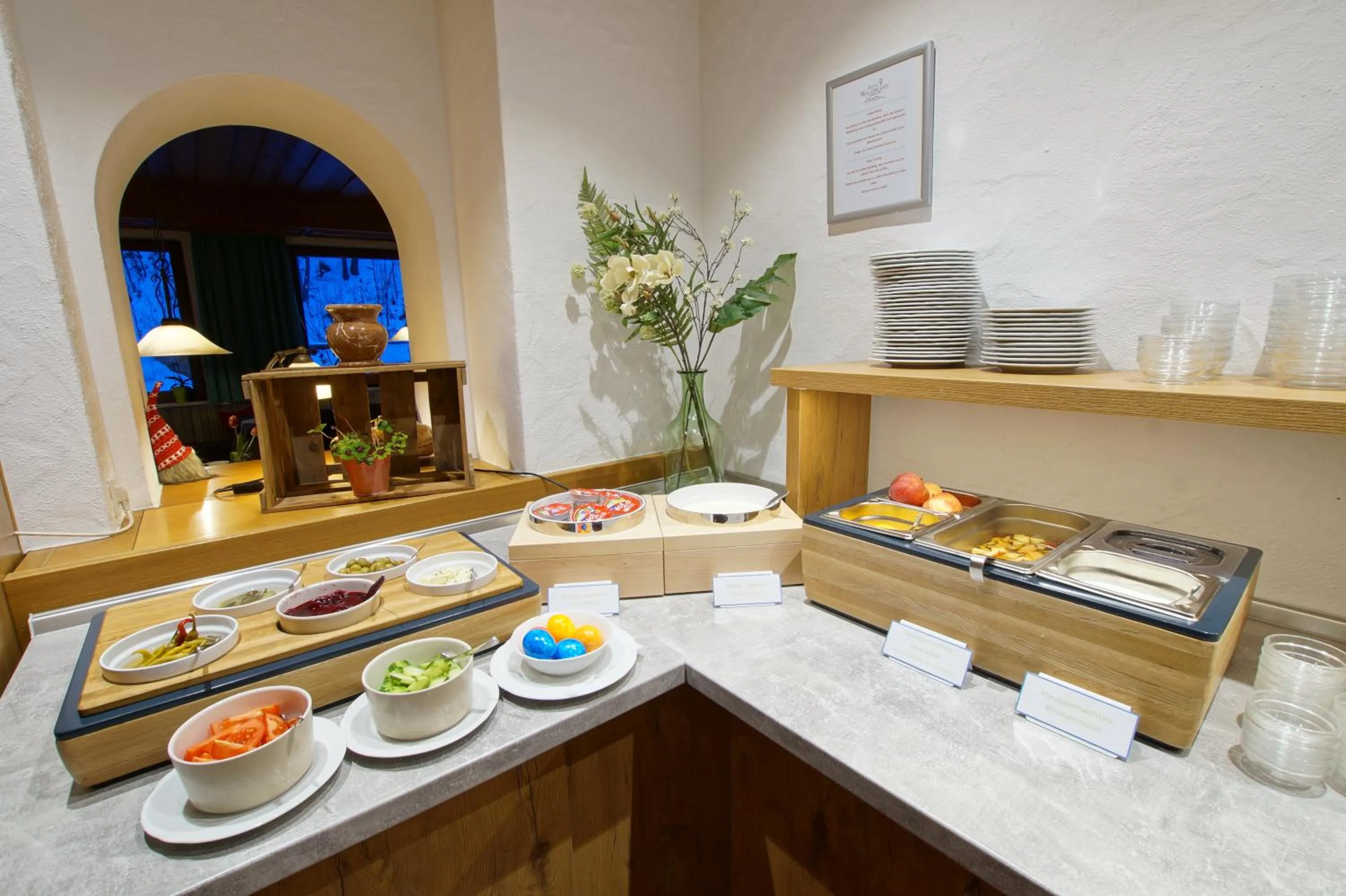 Buffet breakfast in Hotel Waldmann