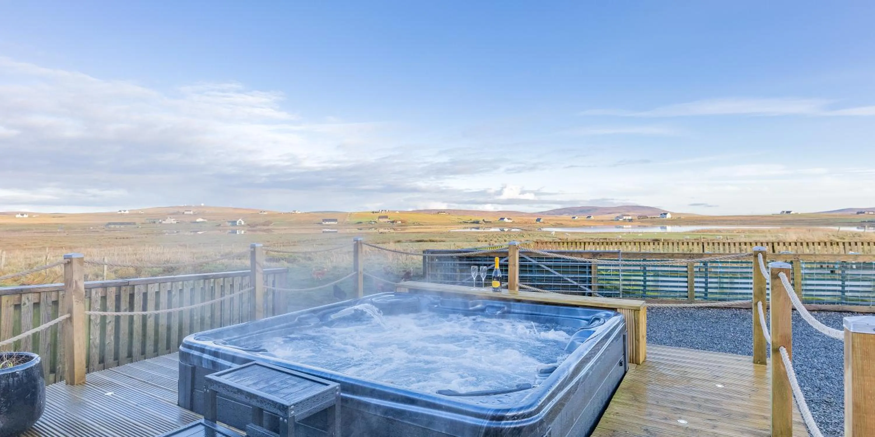 Shower in Benview Bed and Breakfast & Luxury Lodge, Isle of North Uist