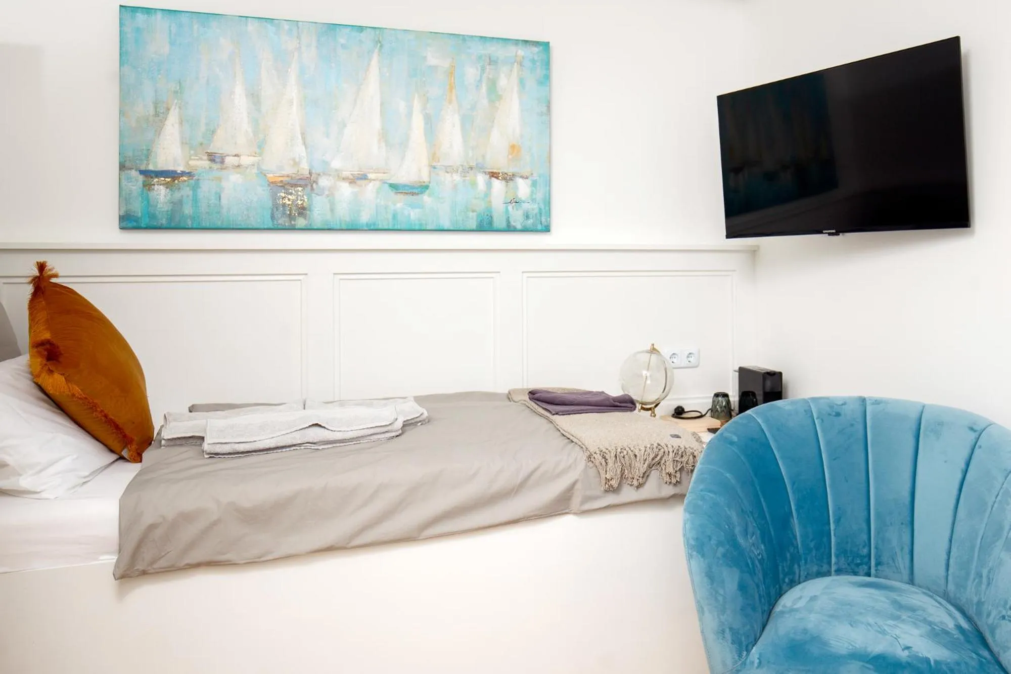 Bed in Relitto Boutique und Aparthotel Borkum