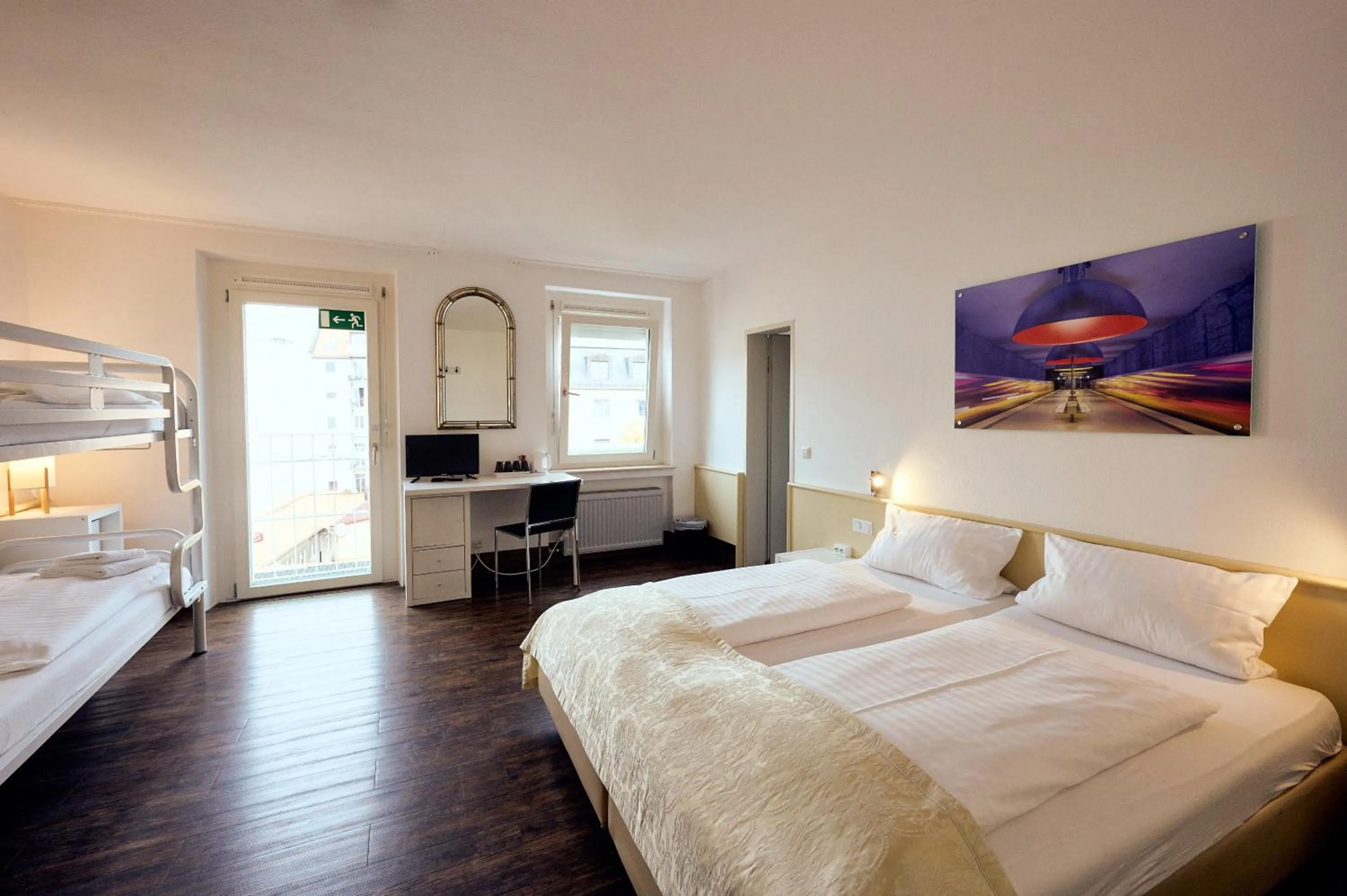 Photo of the whole room, Bed in THE 4YOU Hostel & Hotel Munich
