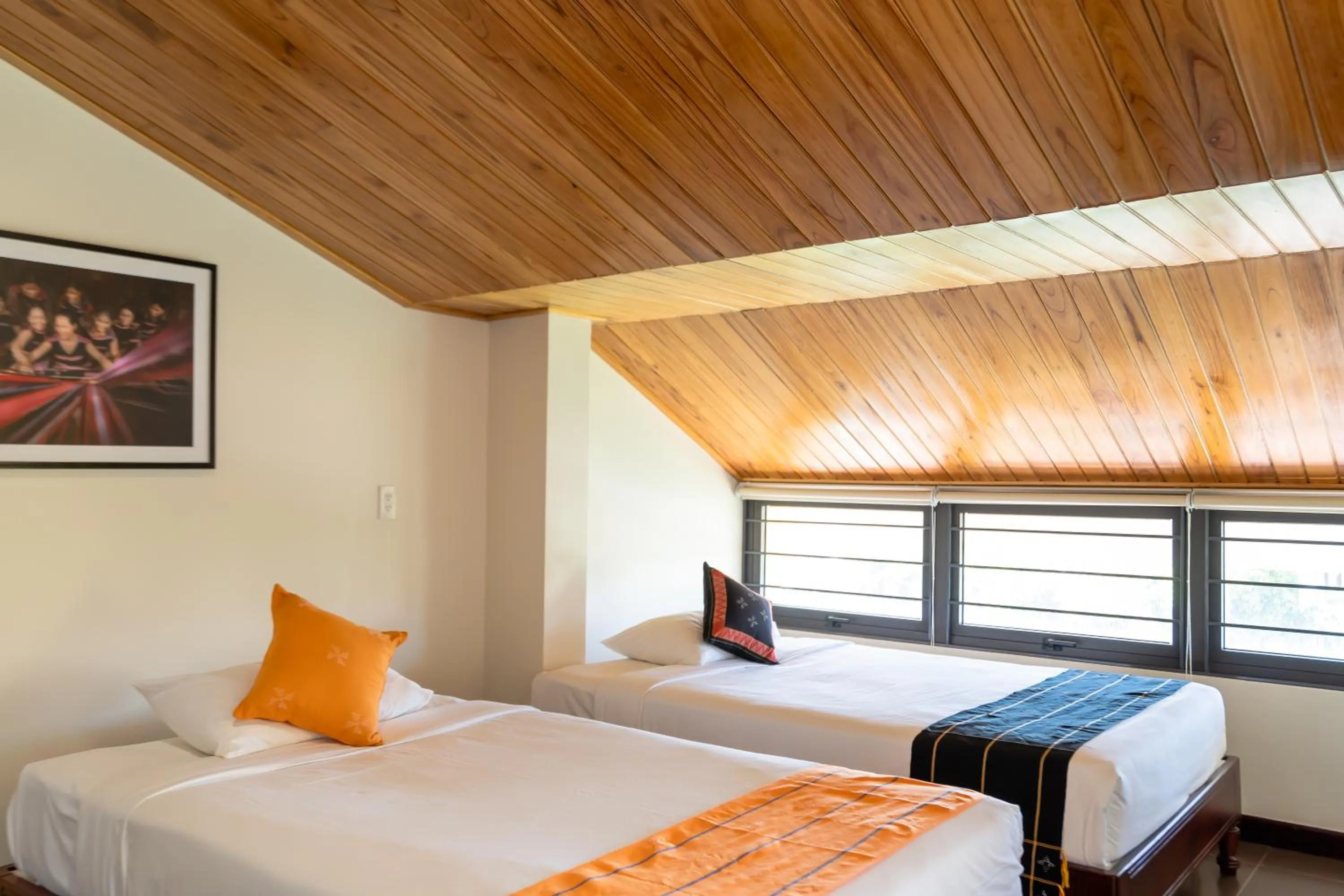 Bed in Virgo Villa Quê Hội An