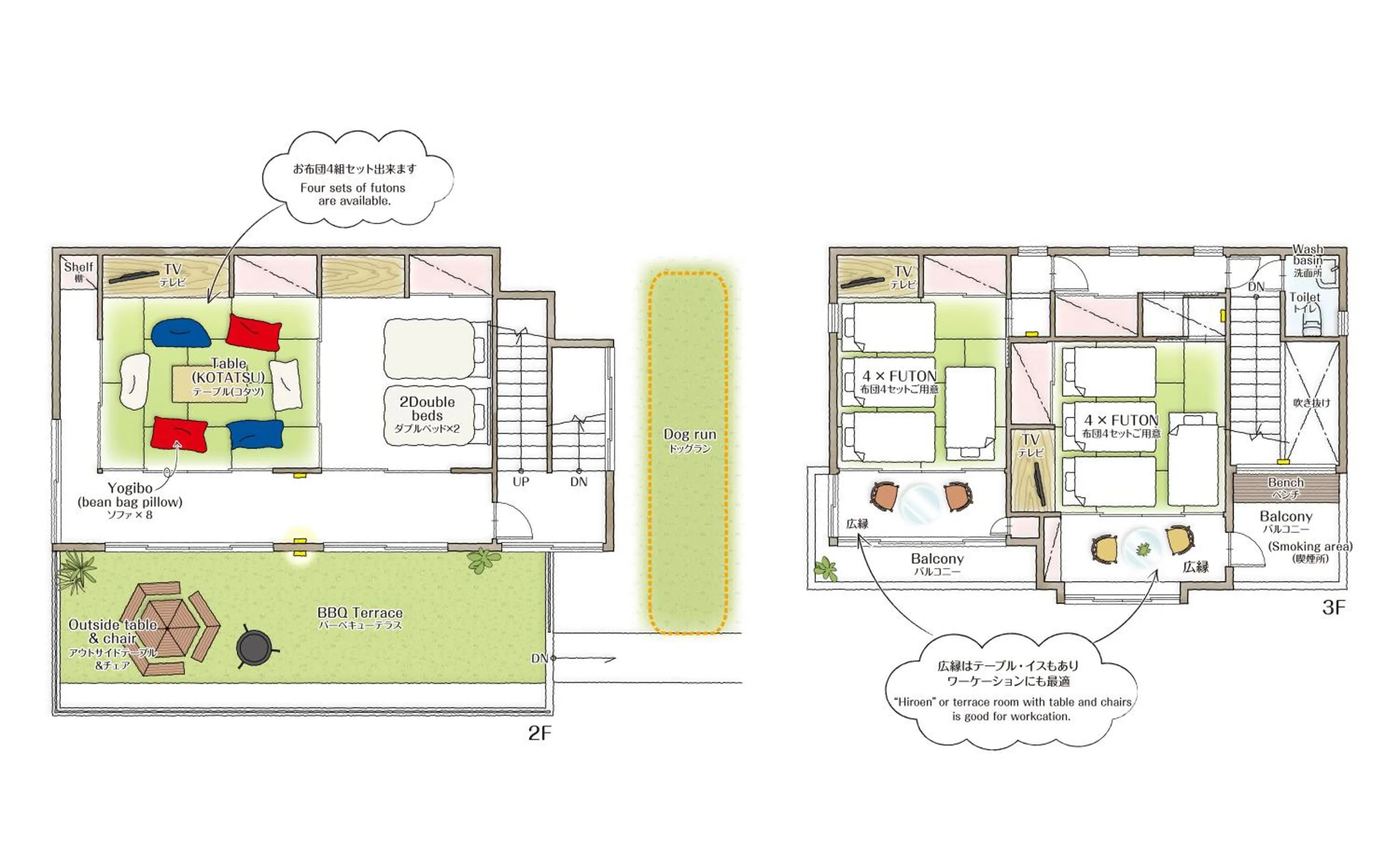Floor plan in Villa Liberte Hakone Gora