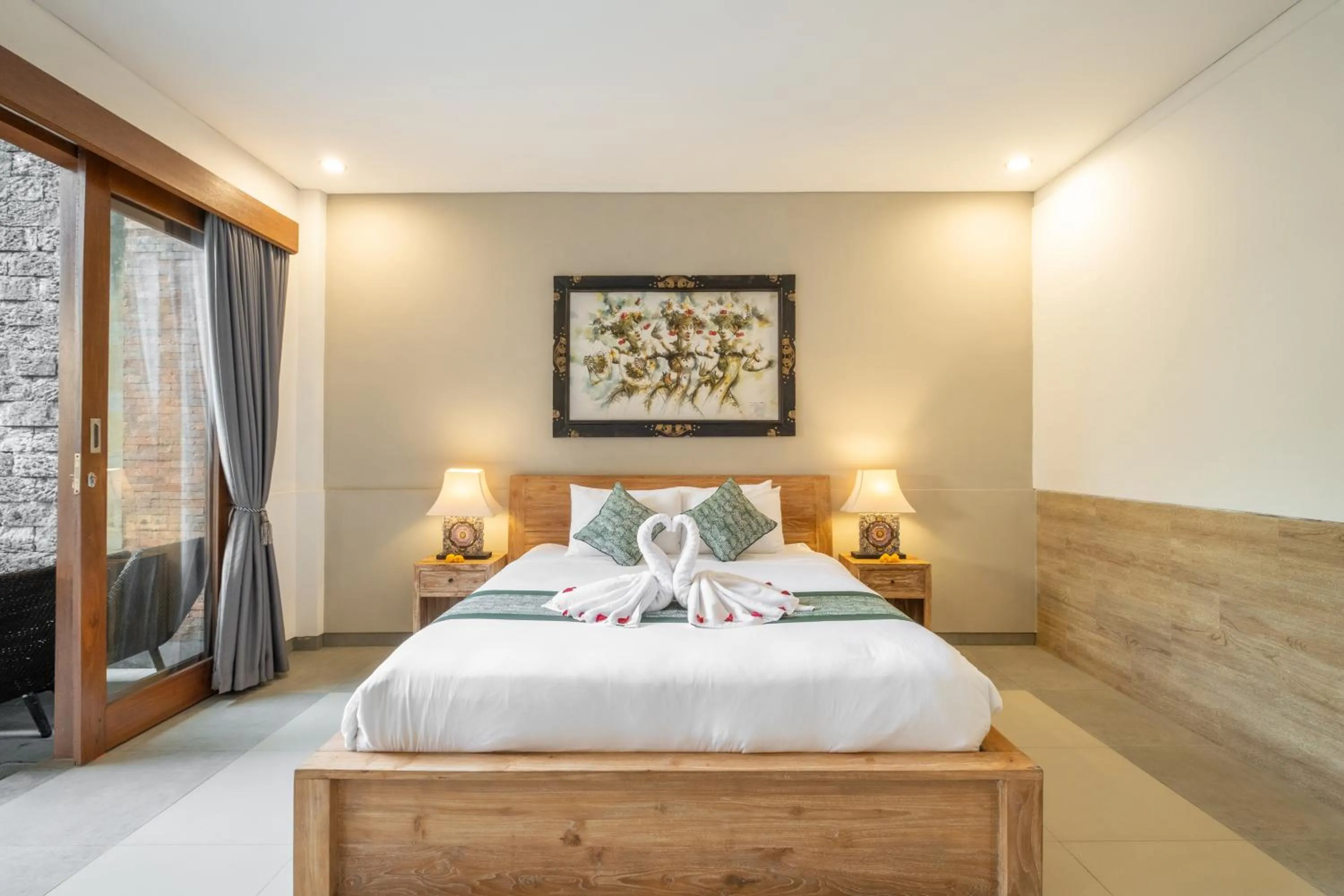 Bed in Villa Wananta