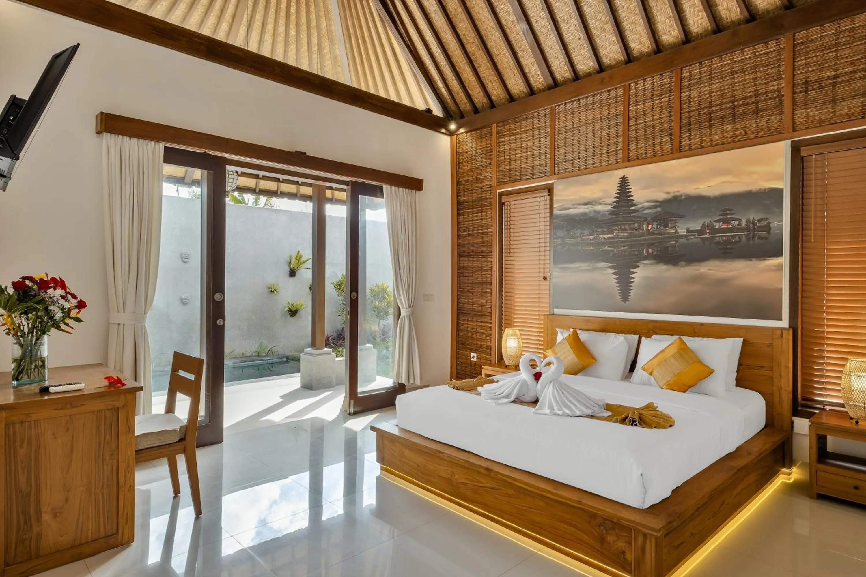 Bed in Villa Wananta