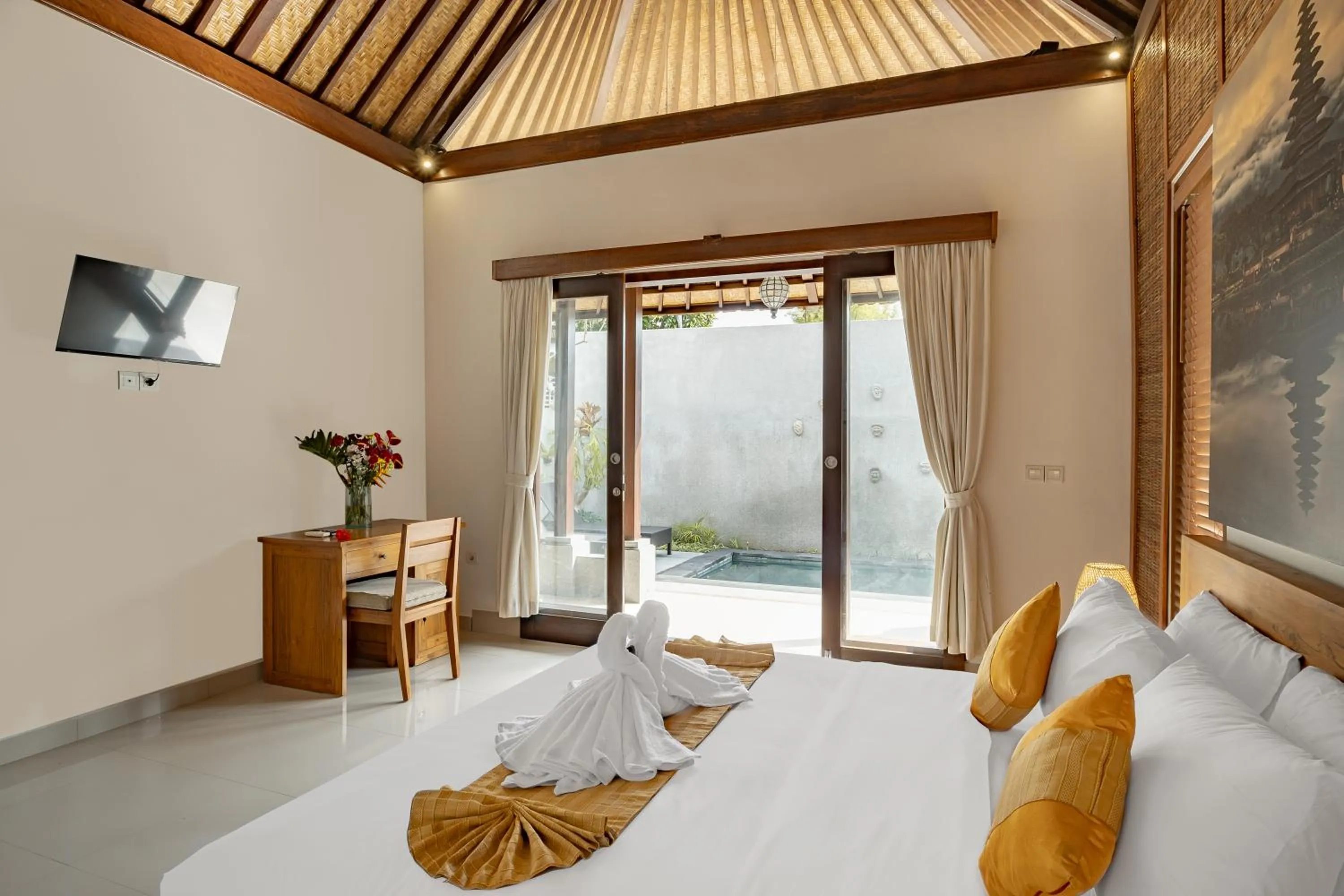 Bed in Villa Wananta