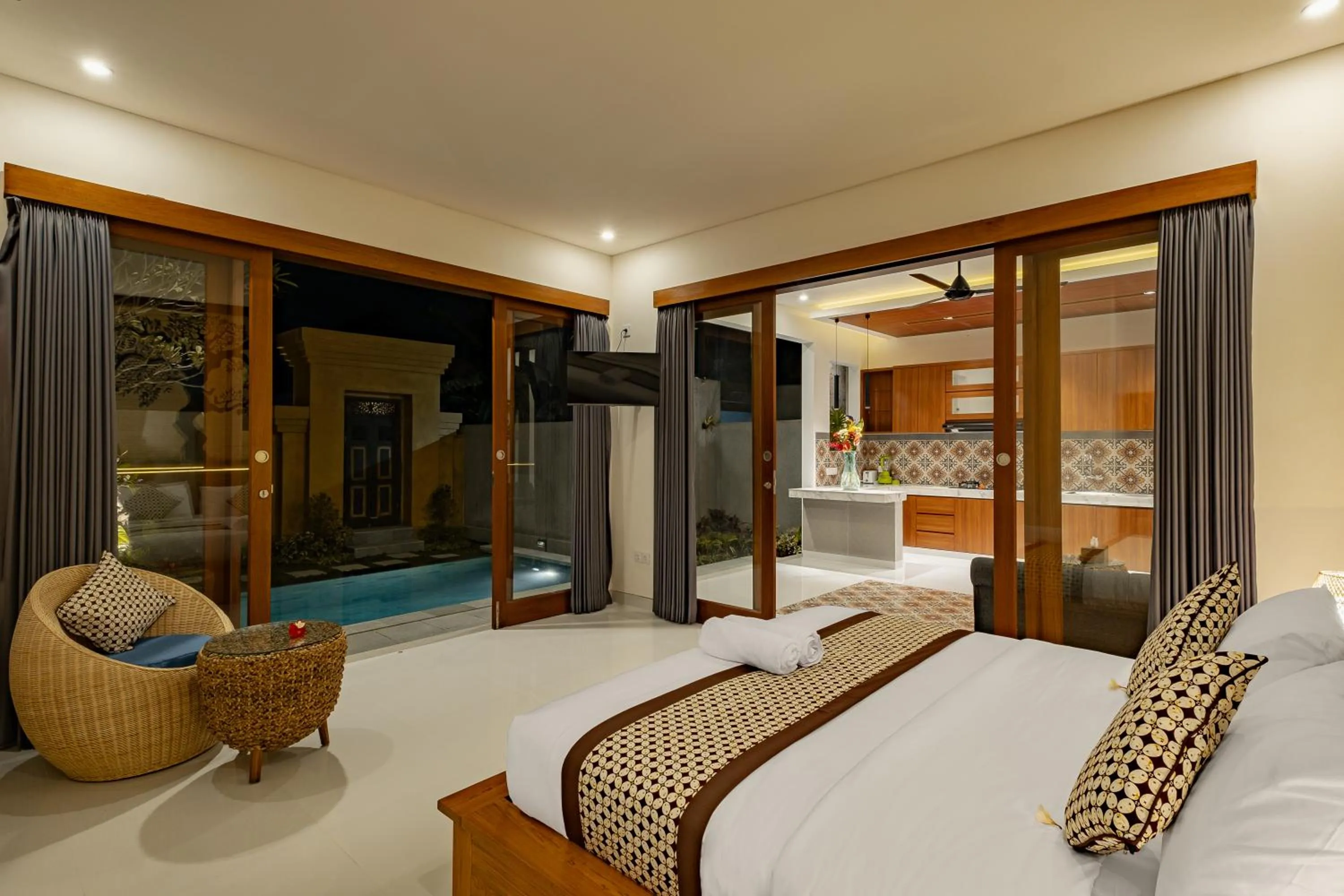 Bed in Villa Wananta