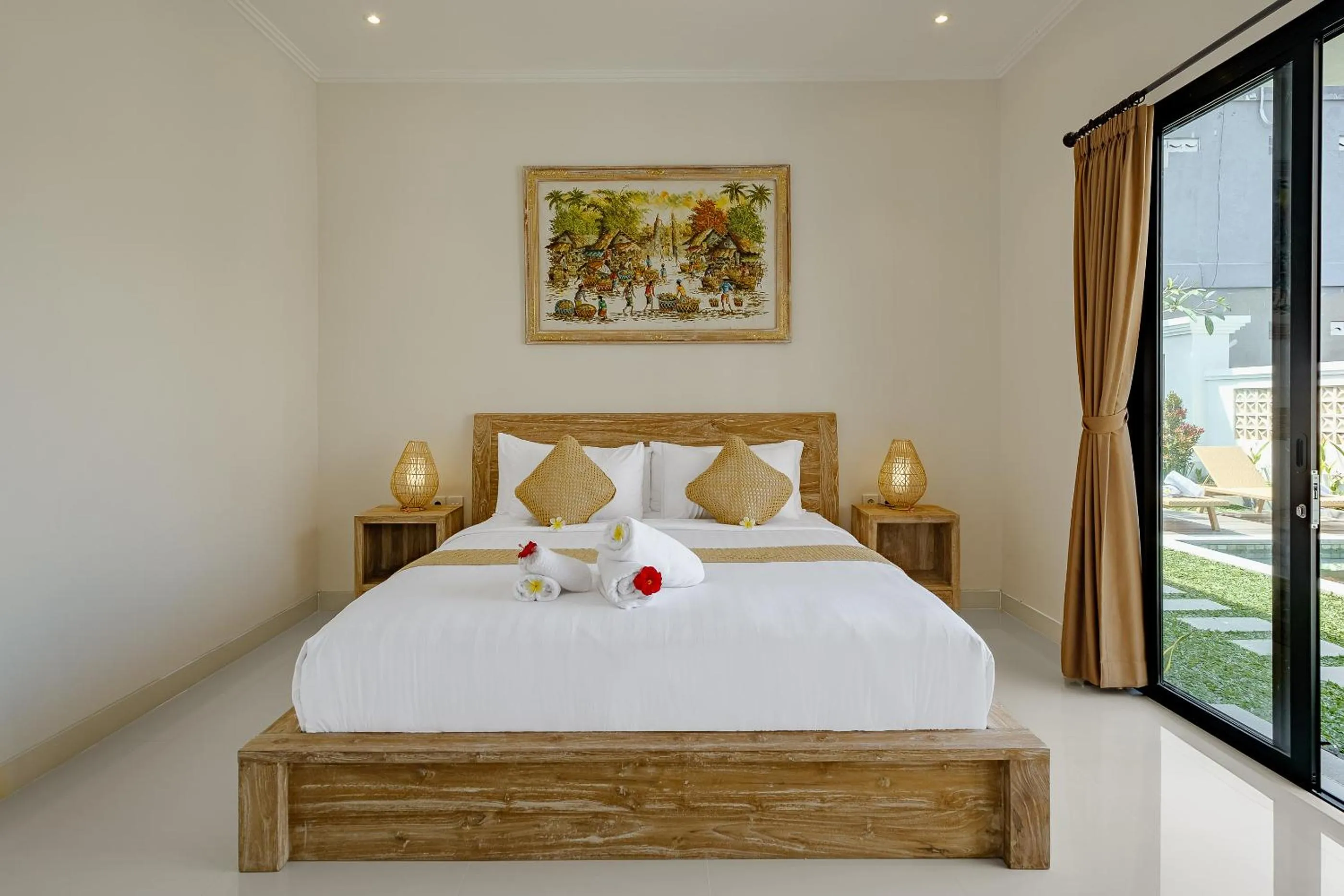 Bed in Villa Wananta