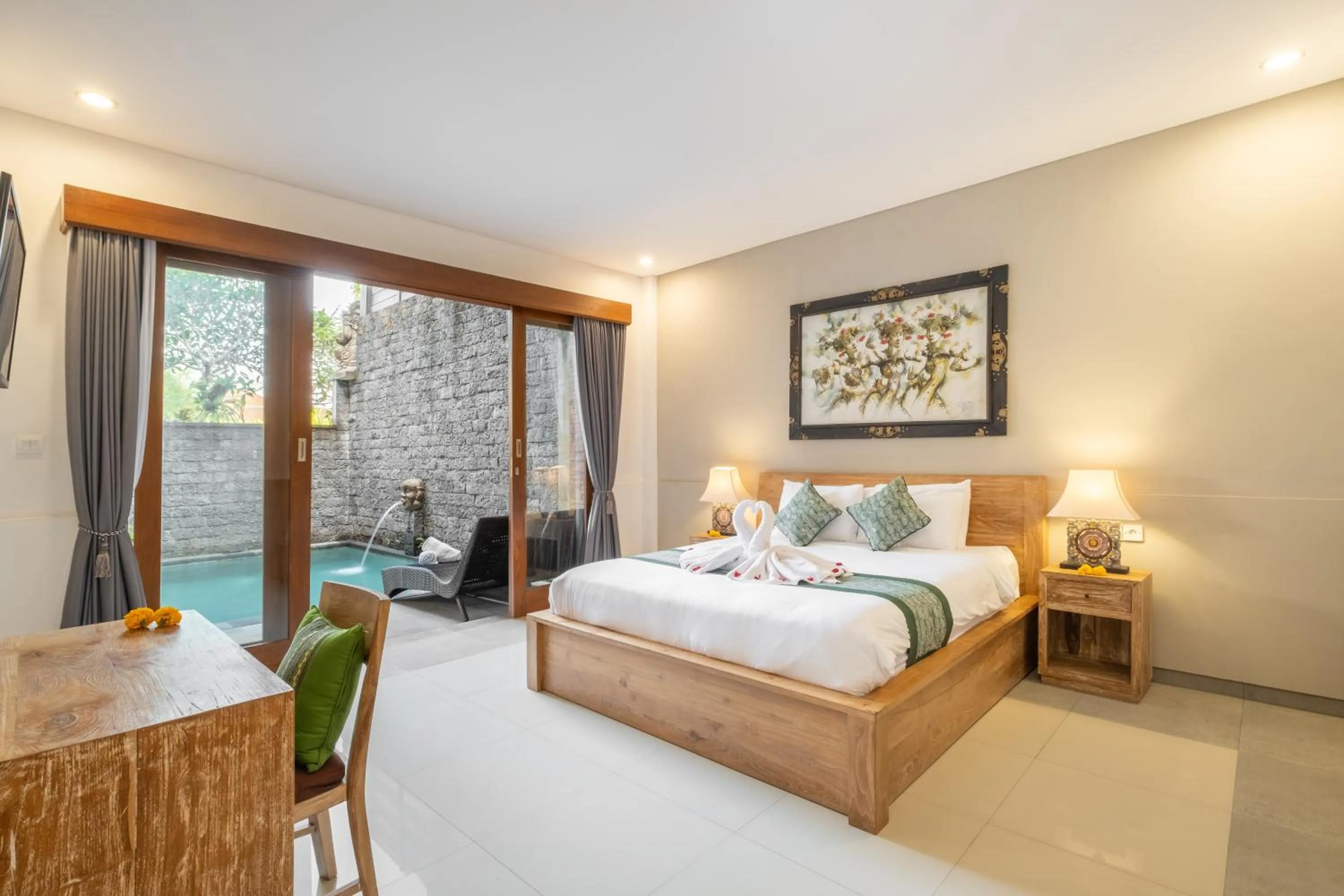 Bed in Villa Wananta