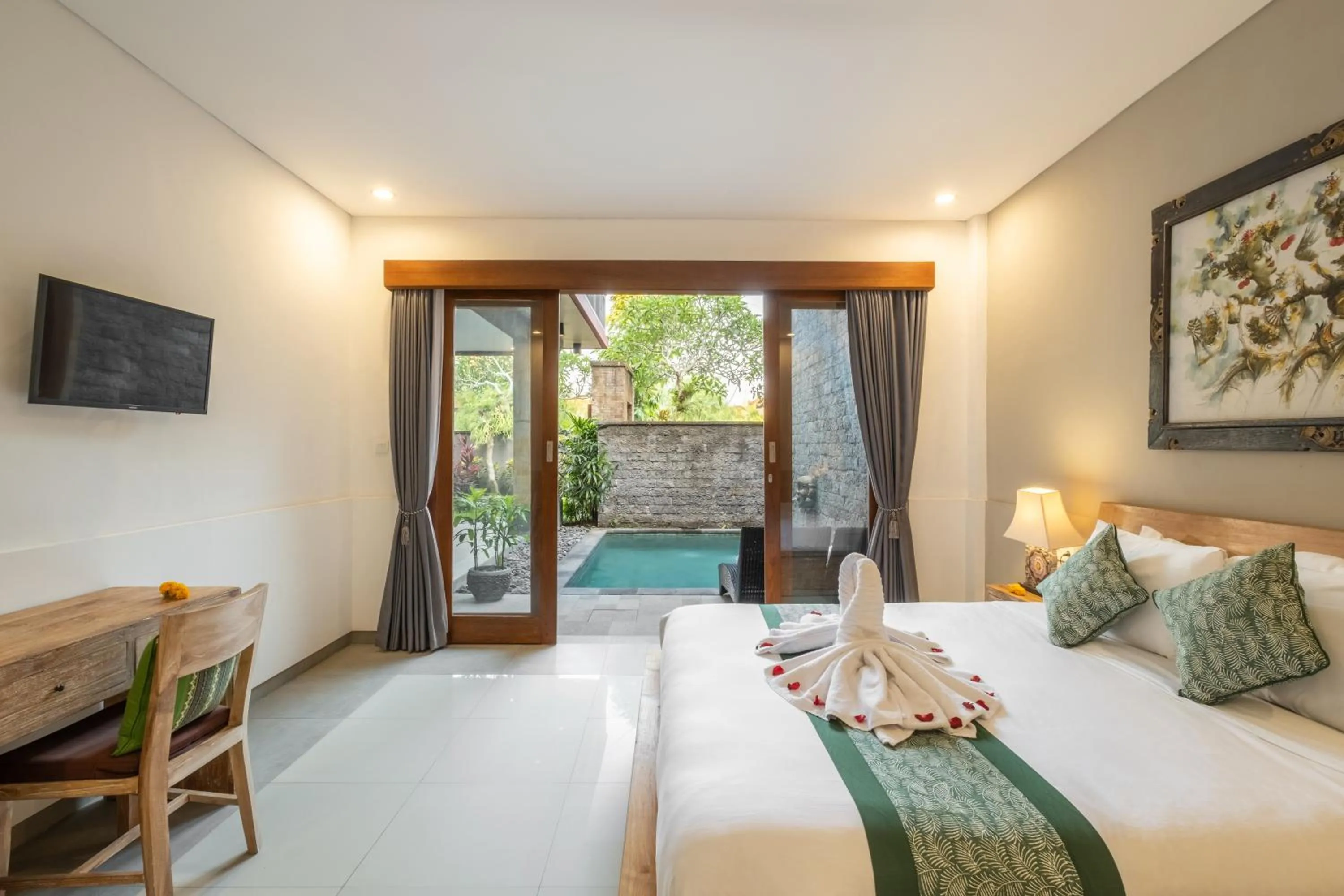 Bed in Villa Wananta