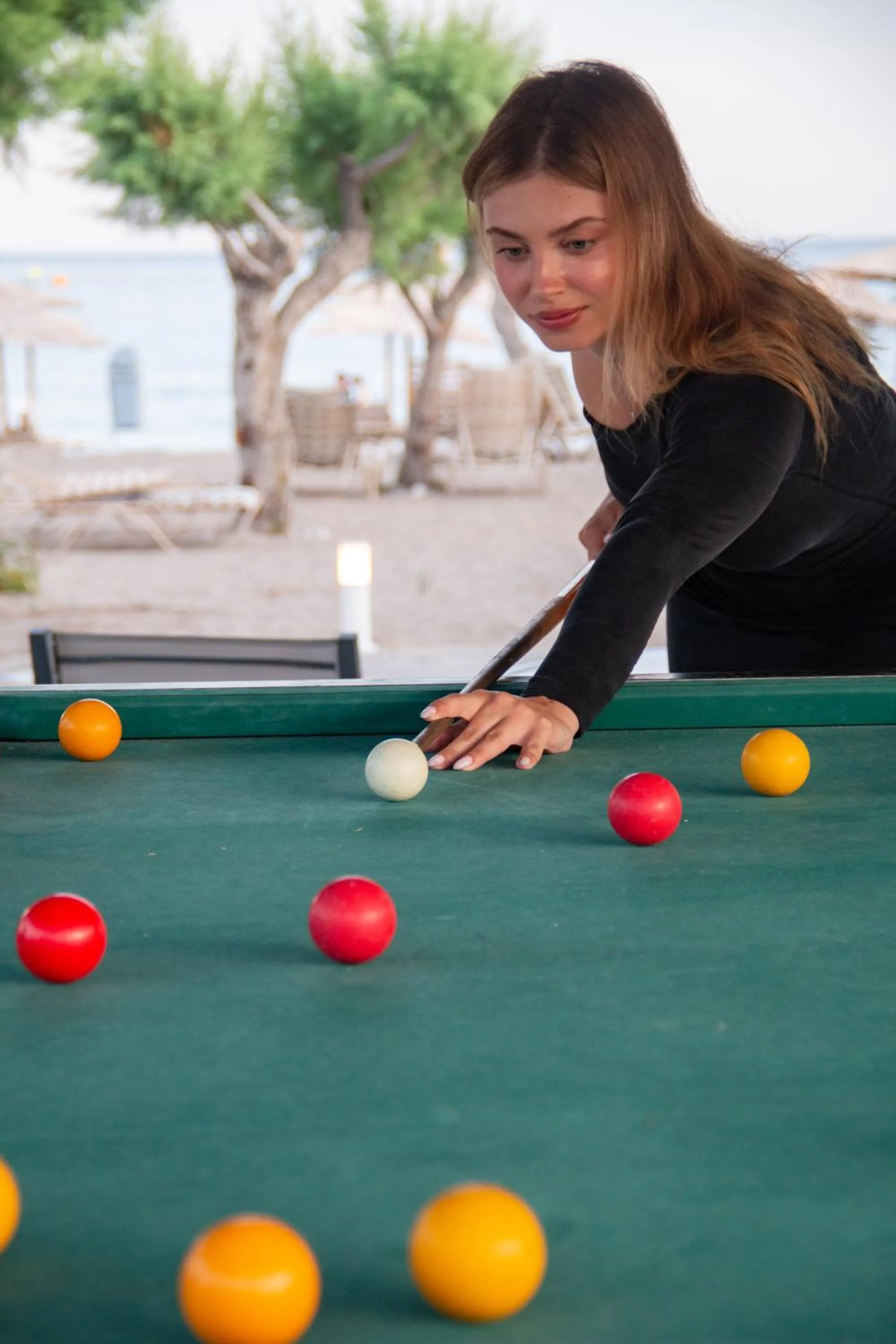 People in Sun Beach Lindos
