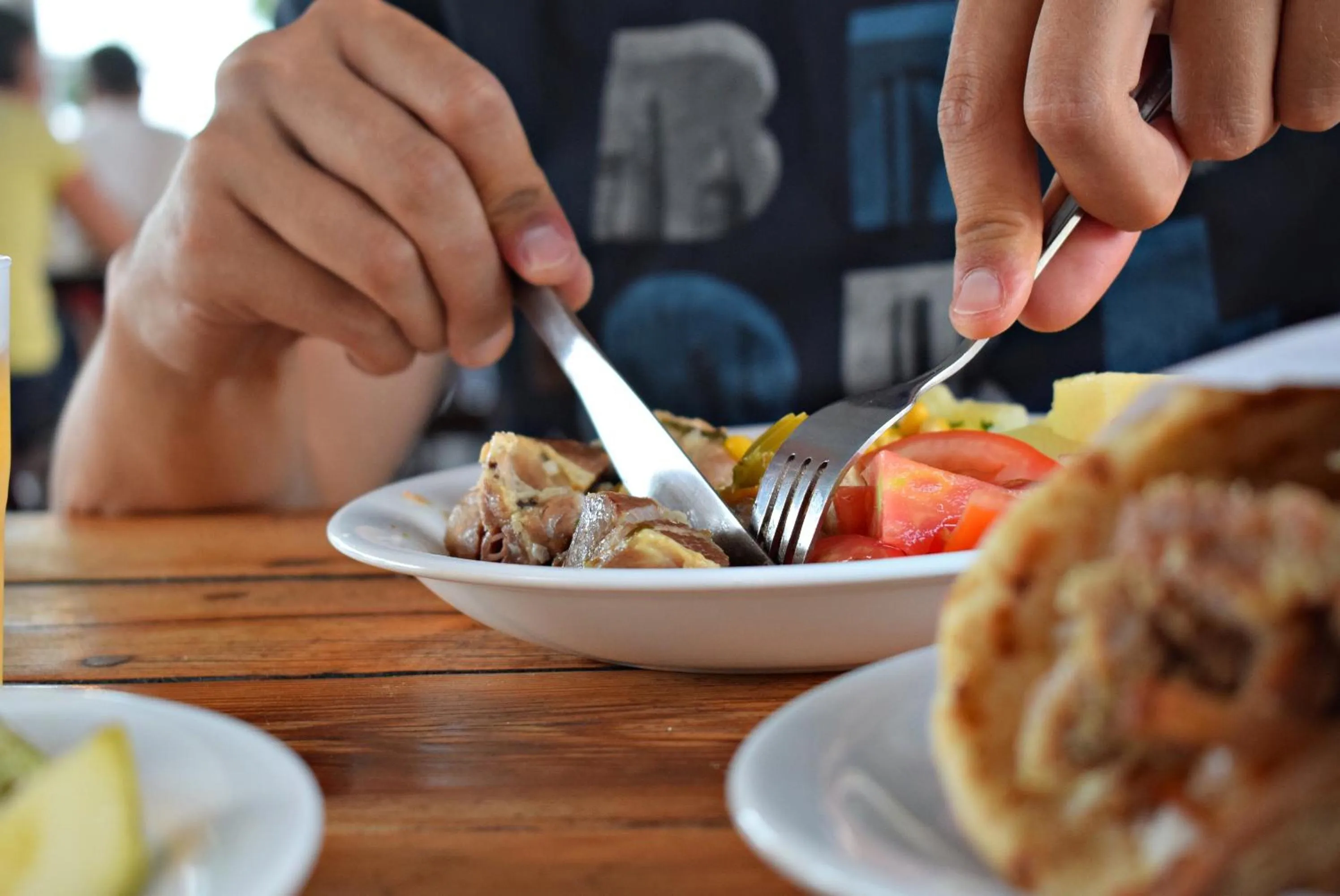 Lunch in Sun Beach Lindos