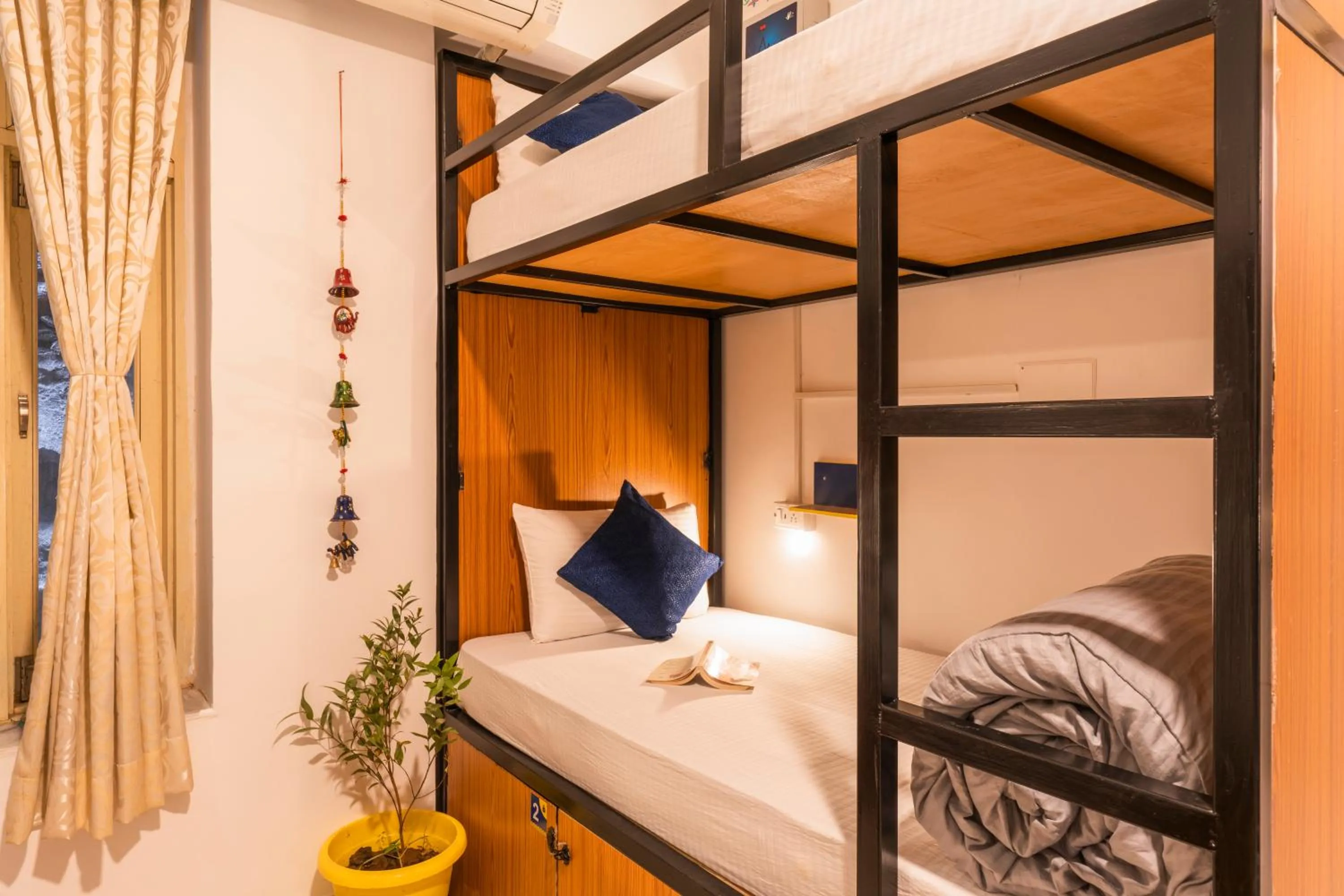 Bed in Shalom Backpackers Udaipur