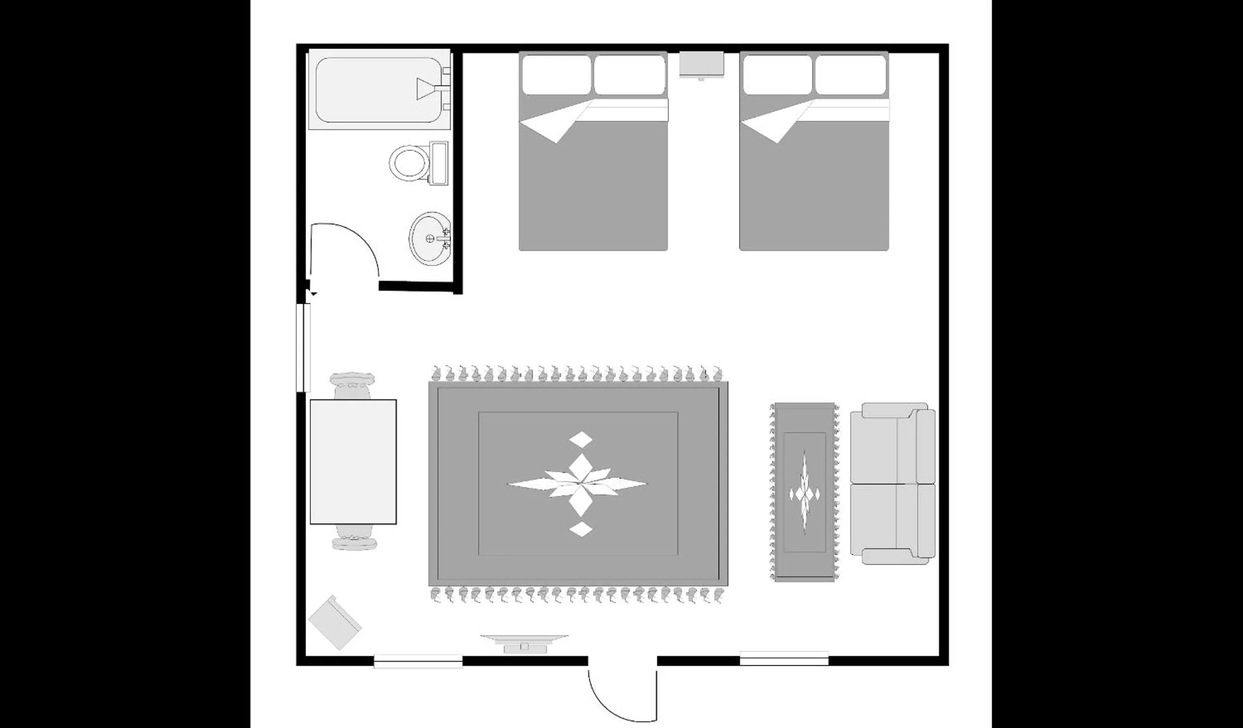 Floor plan in Cabin Village