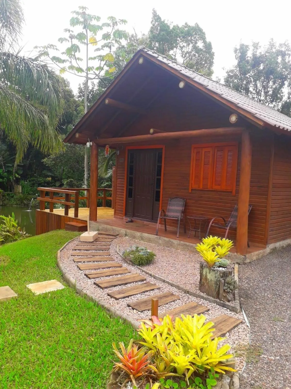 Garden view in Pousada Village dos Canyons