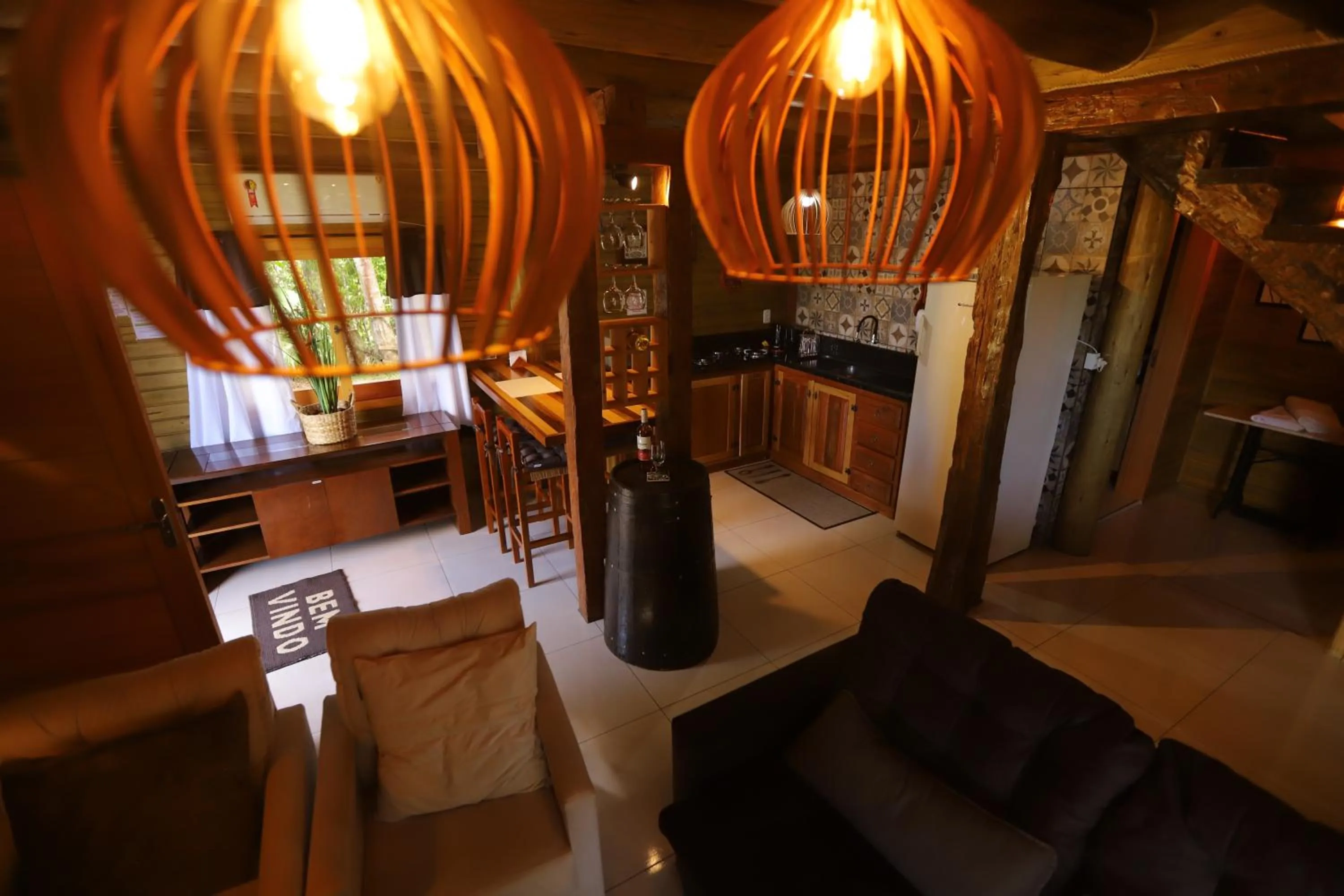 Kitchen or kitchenette in Pousada Village dos Canyons