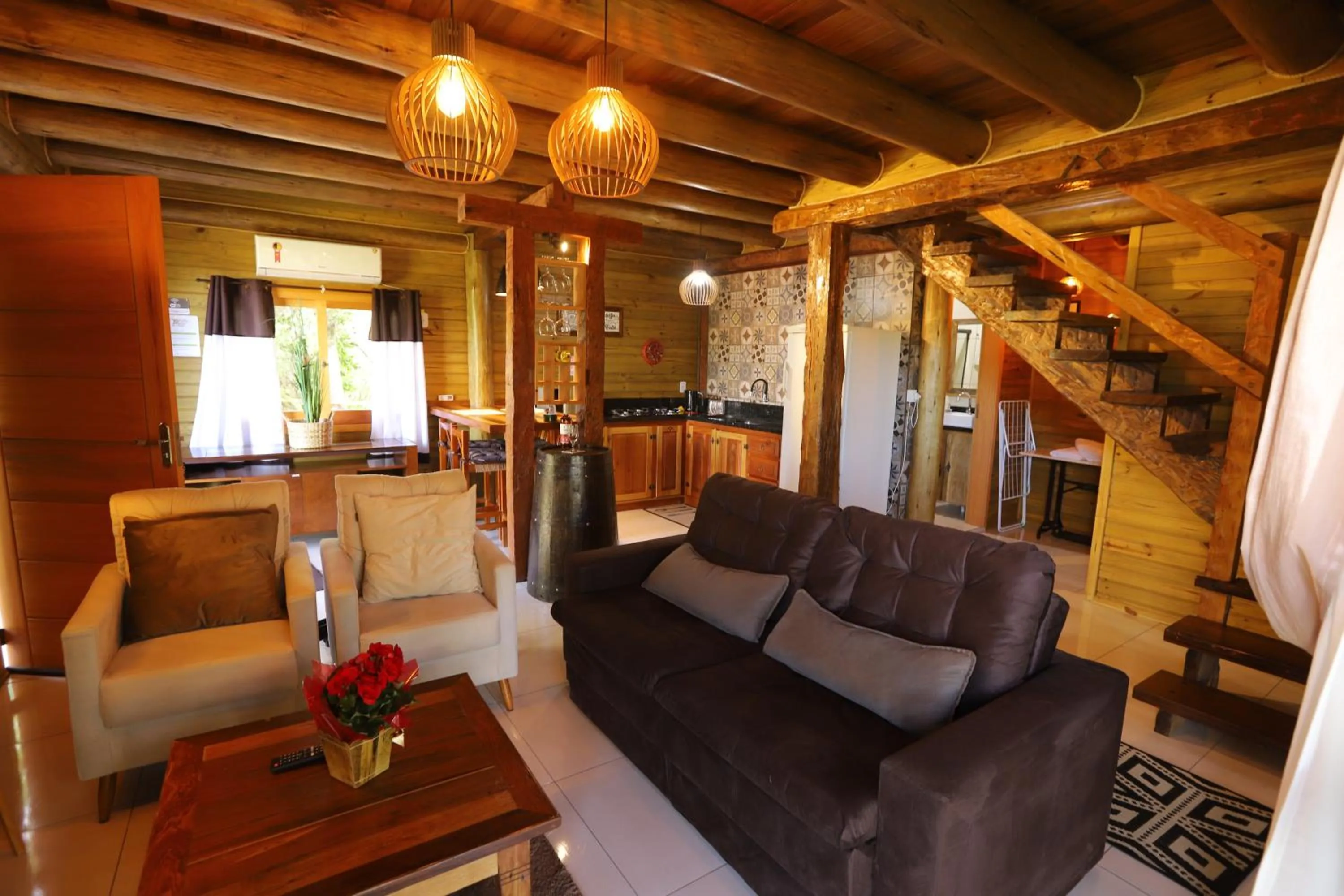 Living room in Pousada Village dos Canyons
