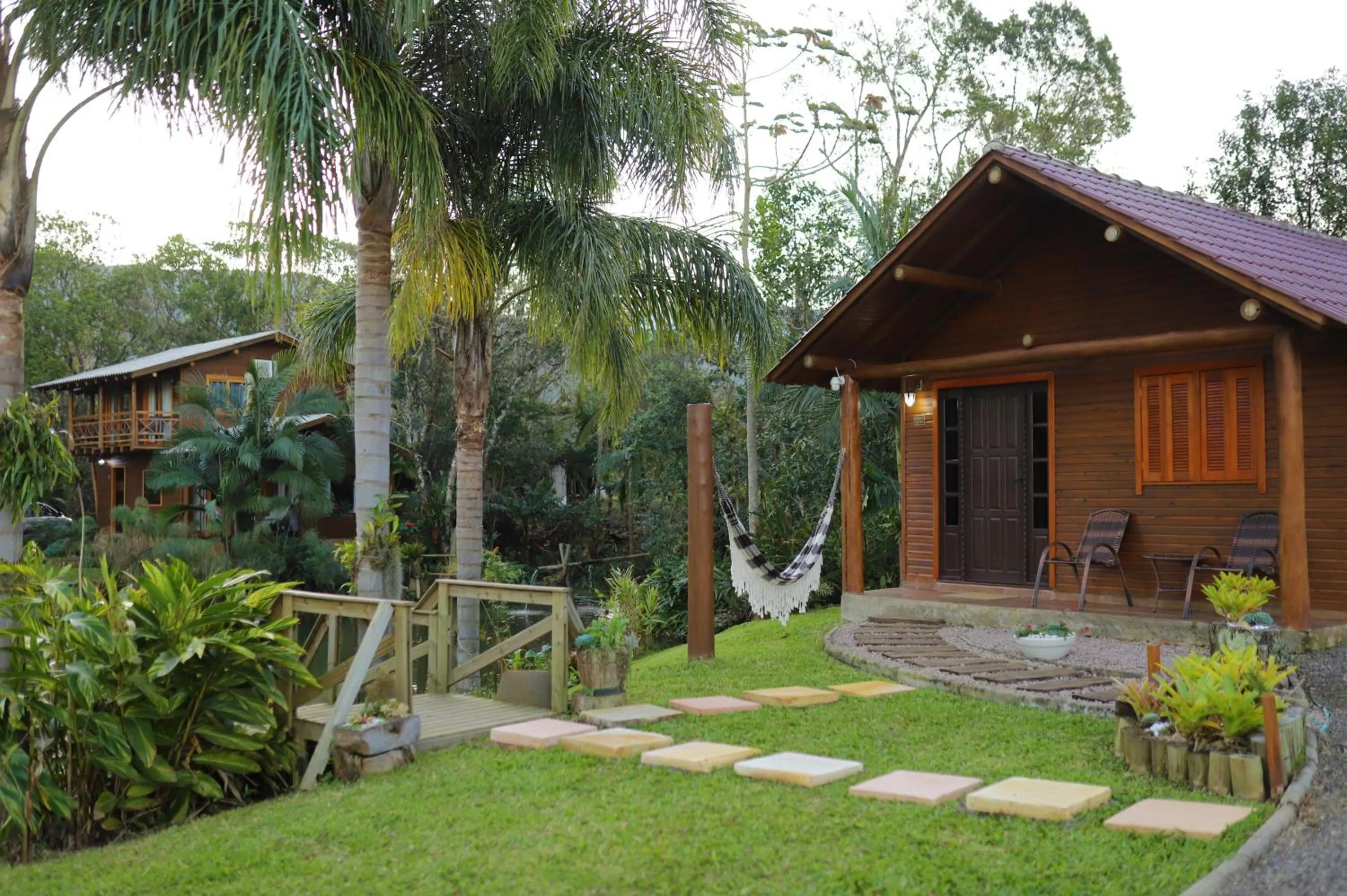 Garden view in Pousada Village dos Canyons