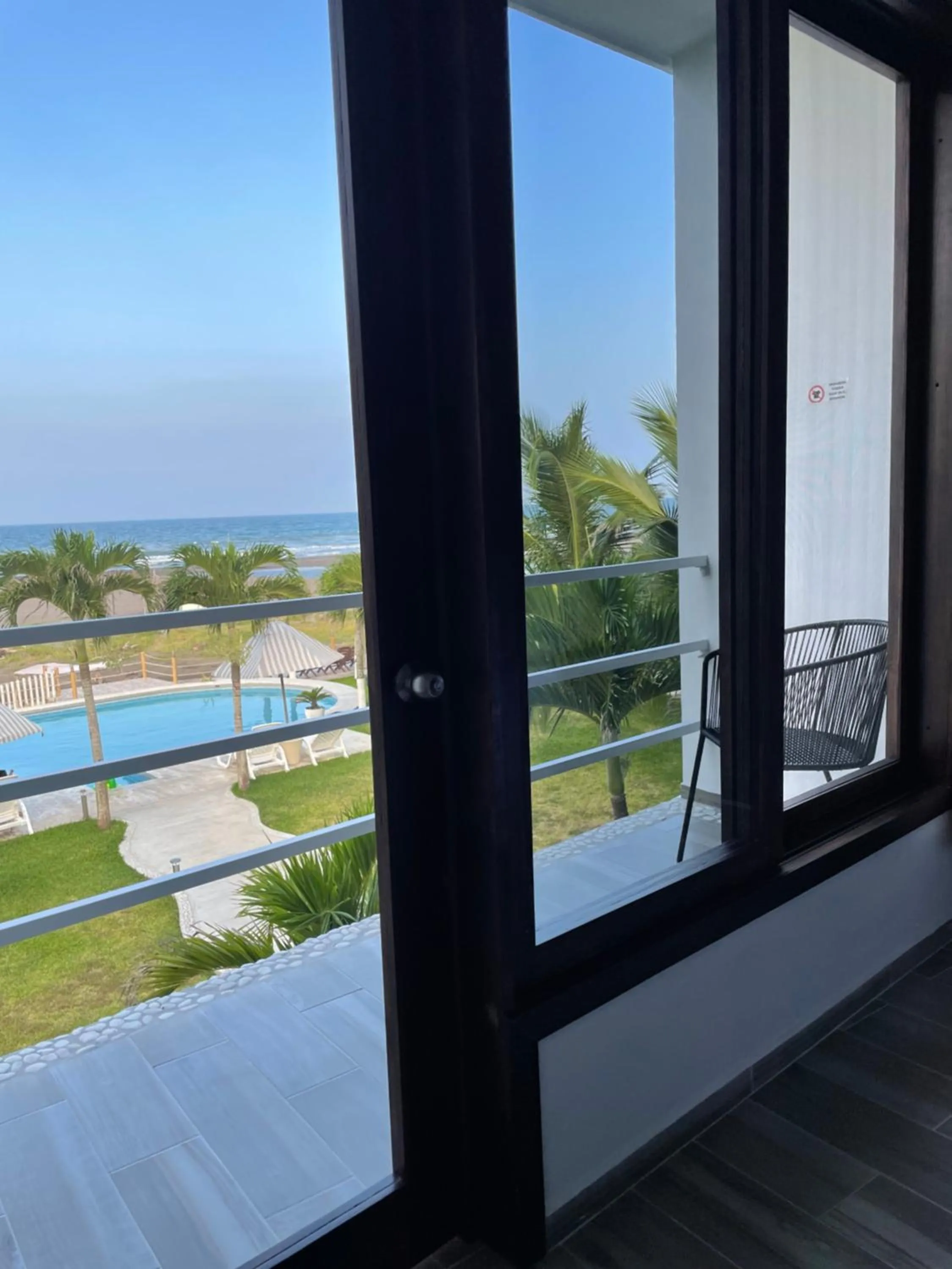 Balcony/Terrace, Bed in Hotel Lunazul In Costa Esmeralda