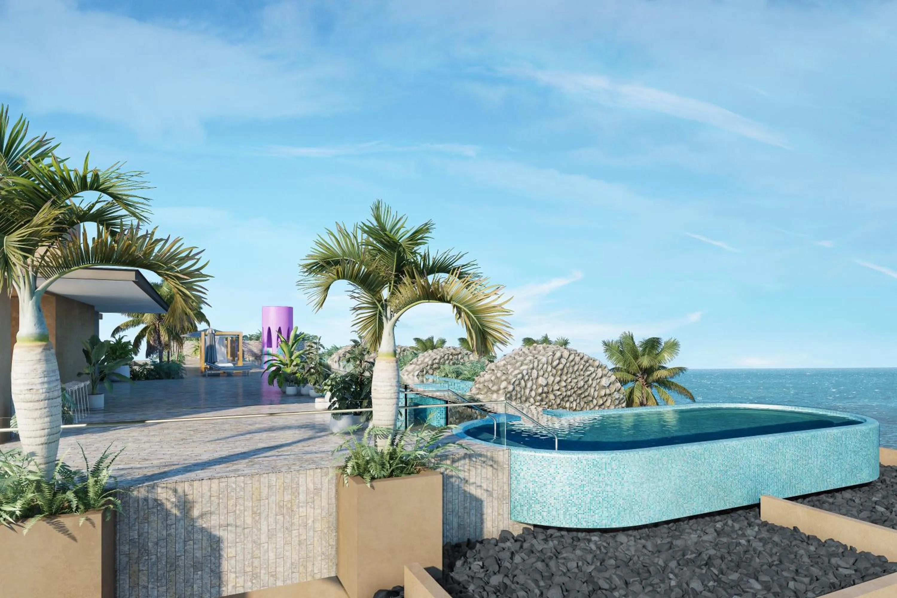 Sea view in Hotel Xcaret Arte - All Parks All Fun Inclusive - Adults Only