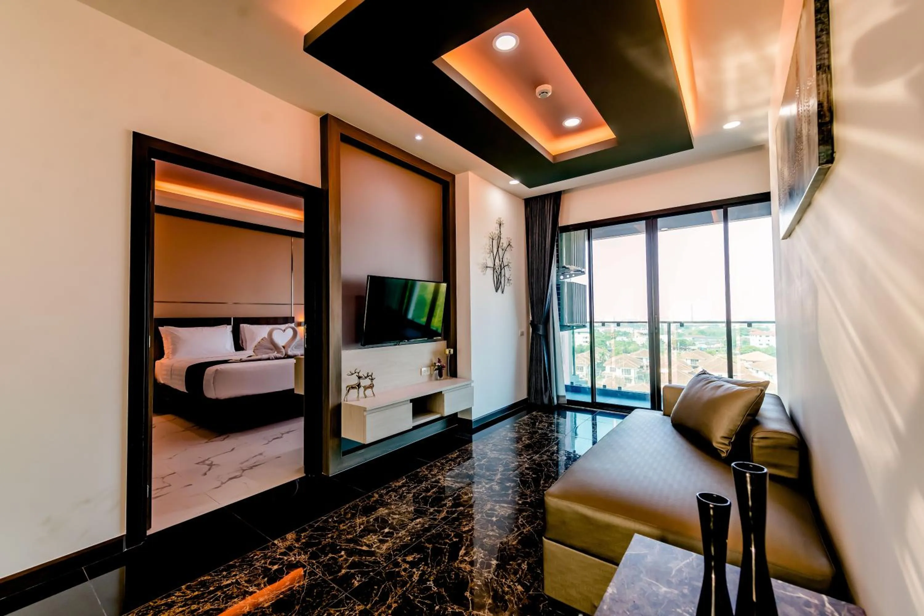 Bed in The Proud Hotel Pattaya - SHA Certified