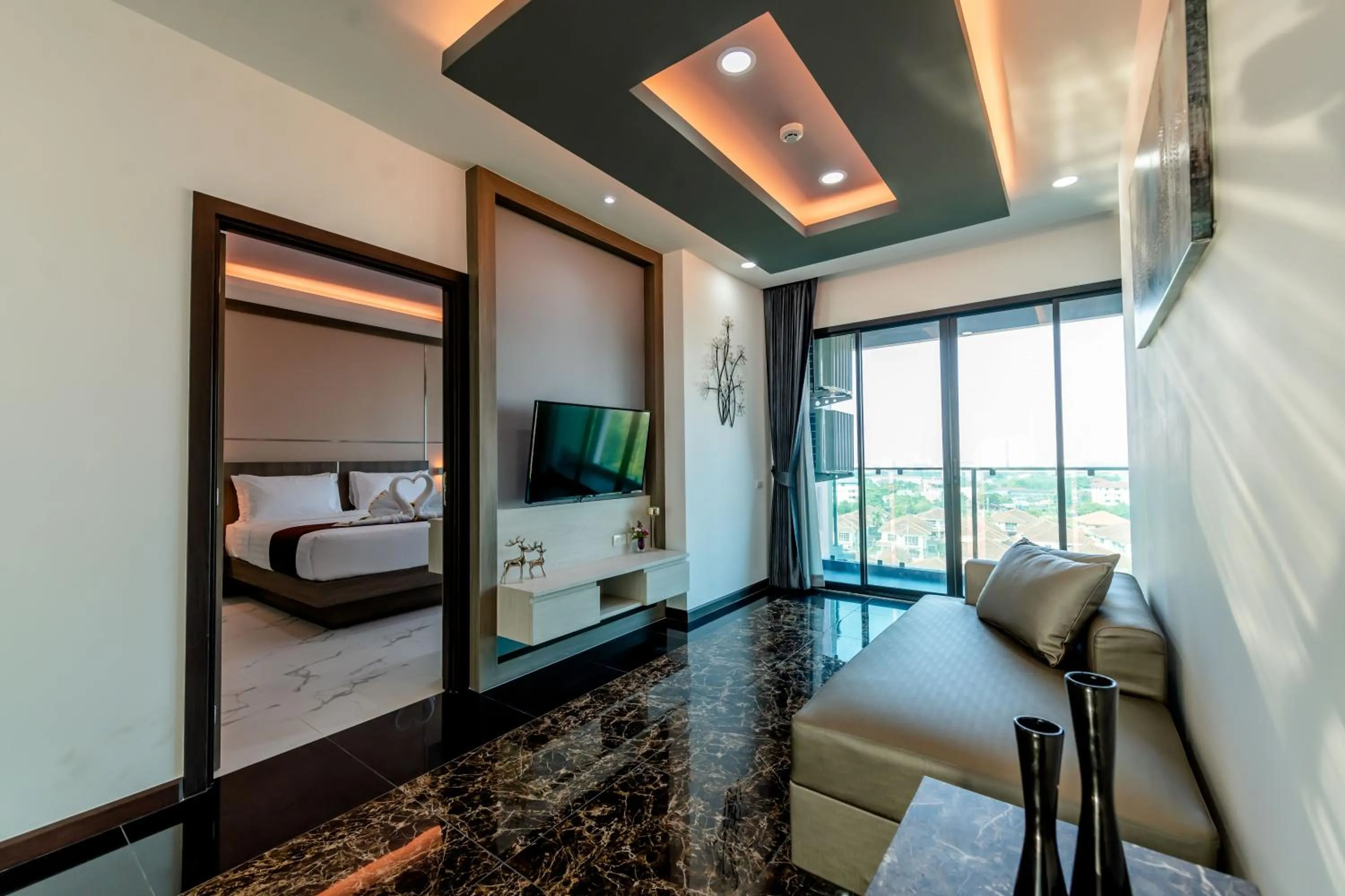 Bed in The Proud Hotel Pattaya - SHA Certified