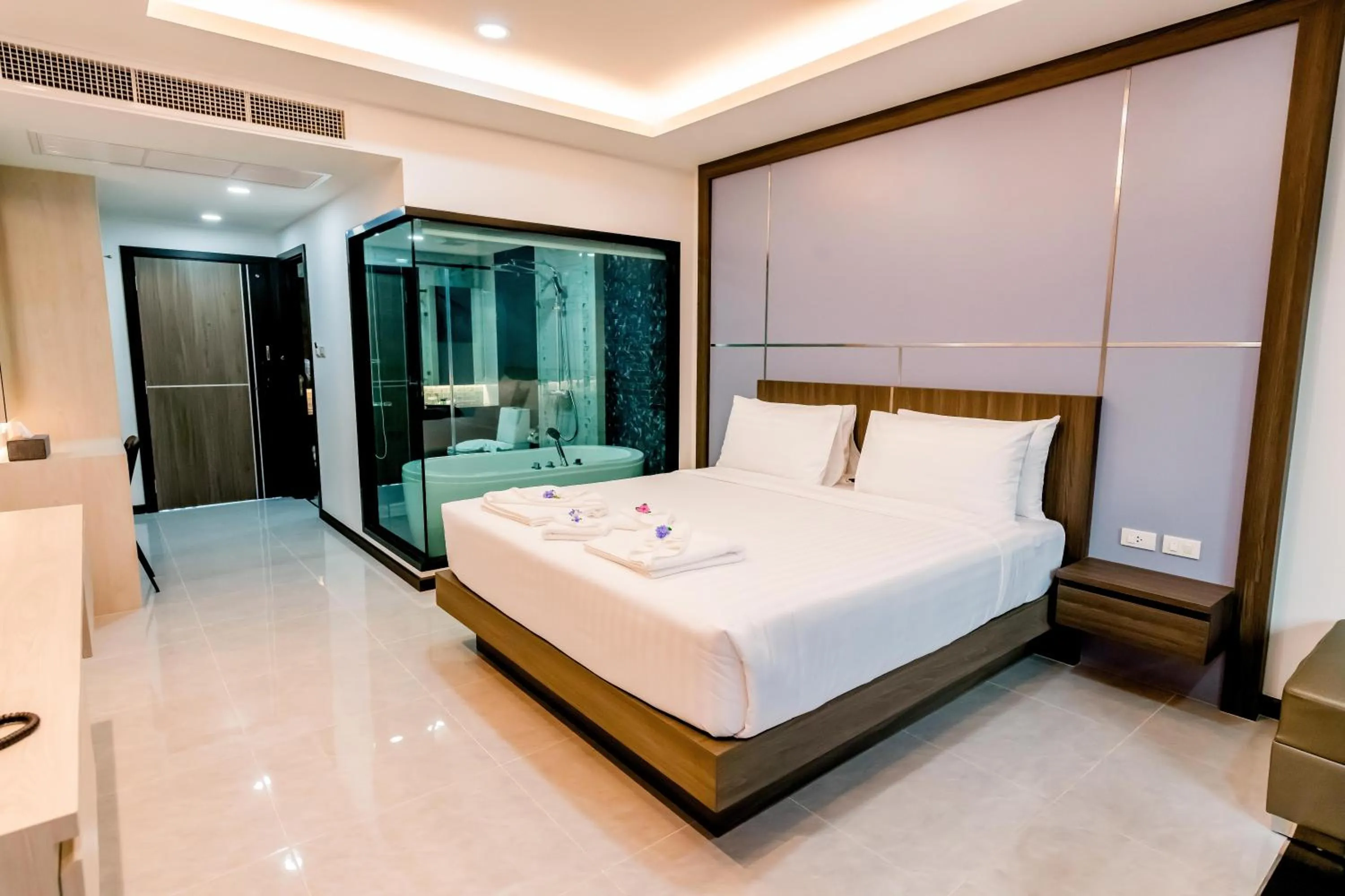 Bed in The Proud Hotel Pattaya - SHA Certified